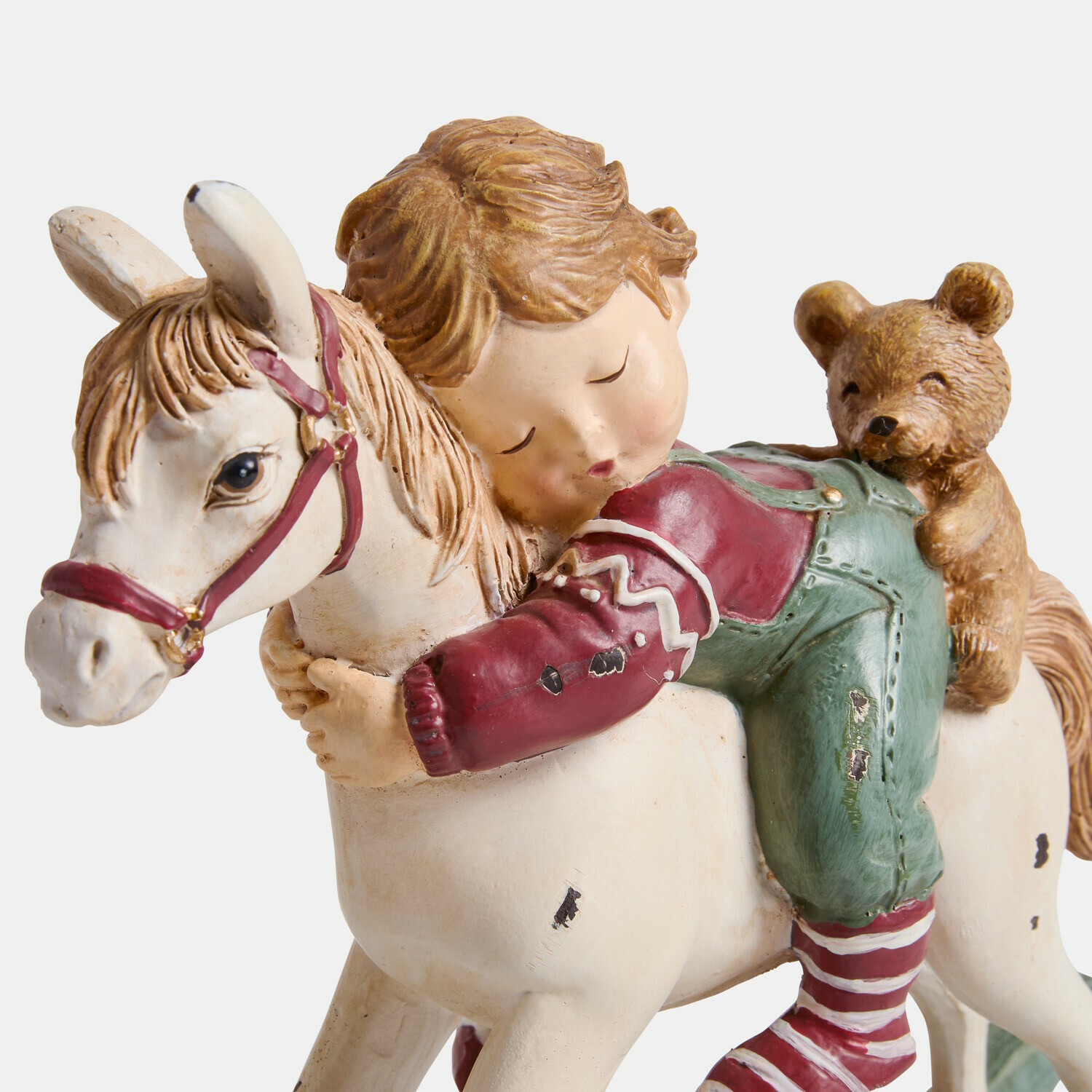 Decoratief kindje op hobbelpaard Petitnid