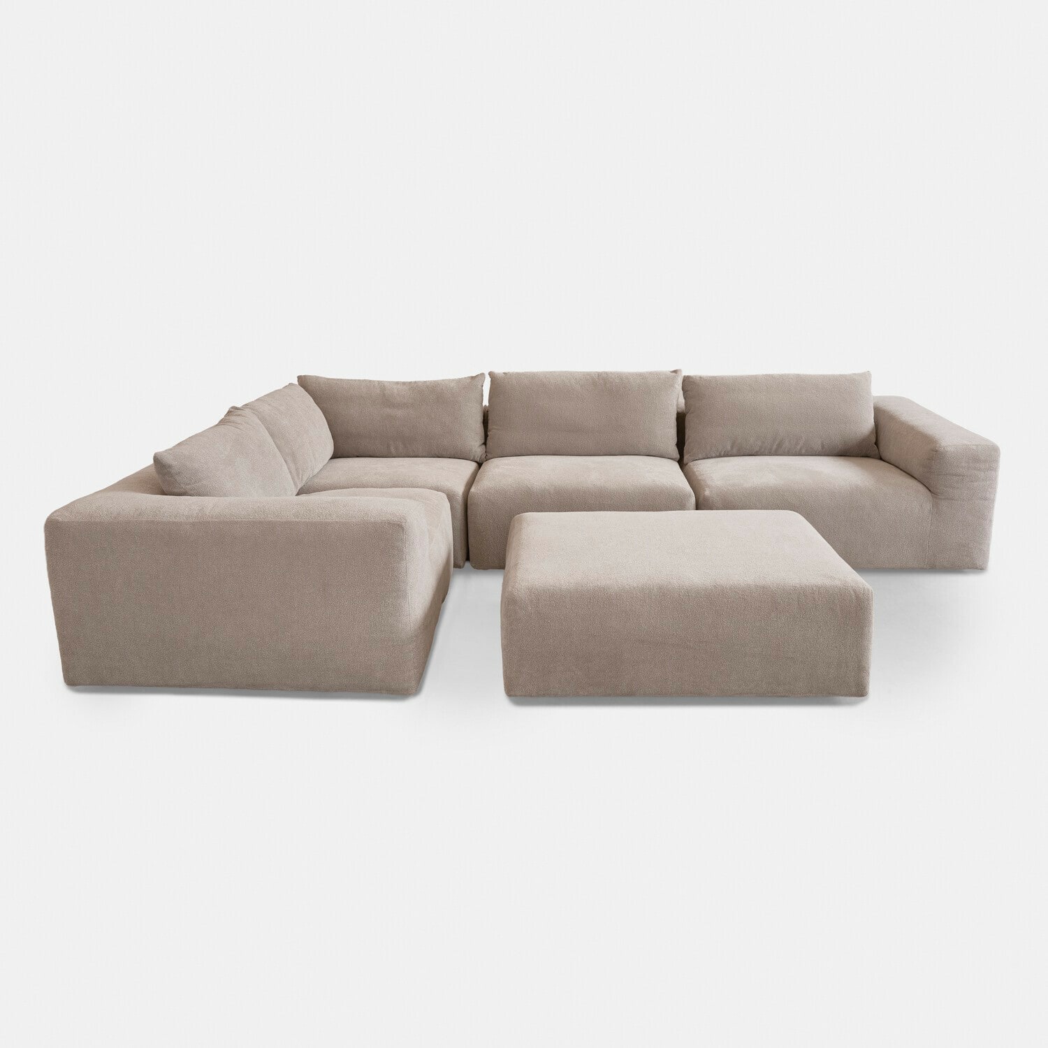 Canapé modulable avec pouf Northcombe