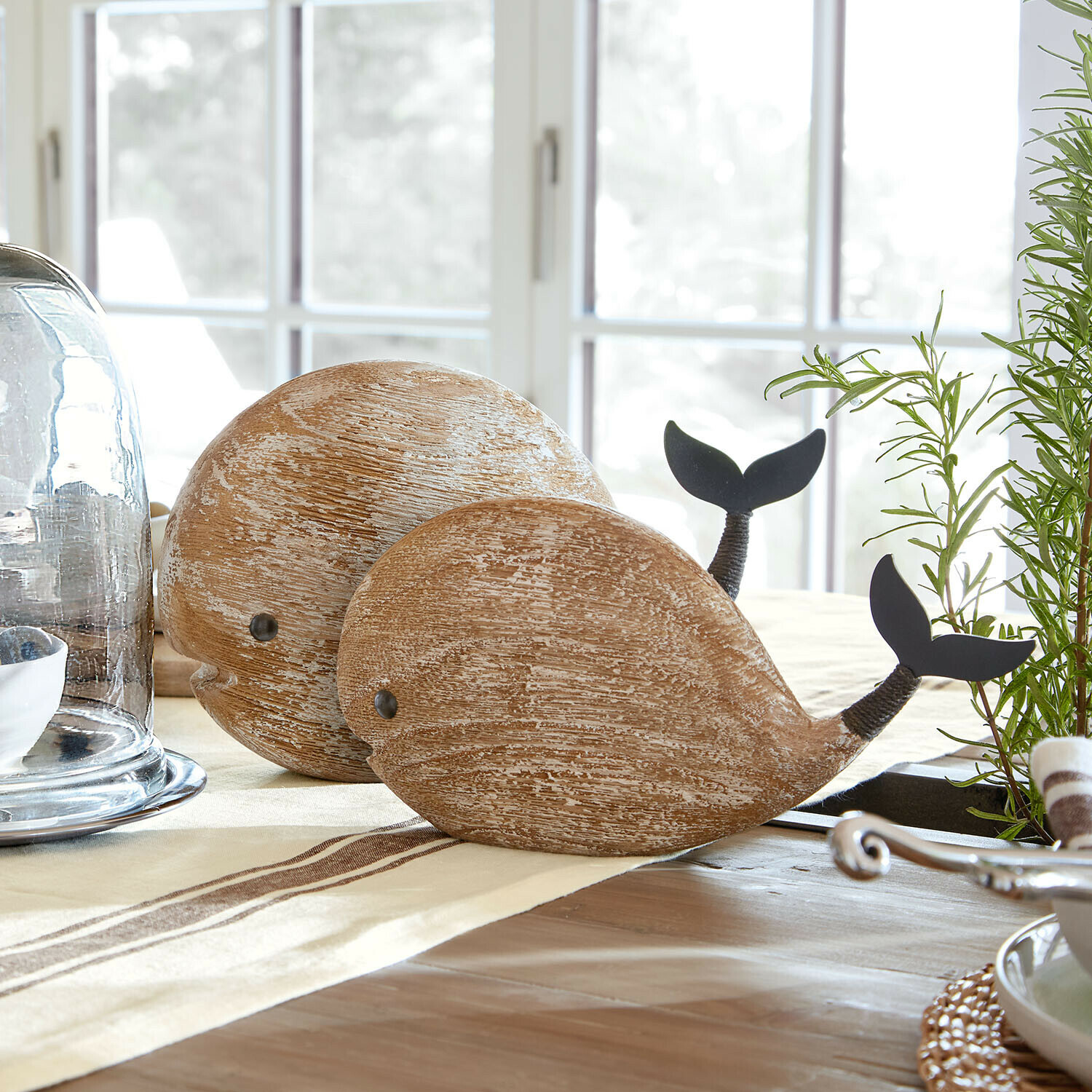 Lot de 2 baleines décoratives Brisdon