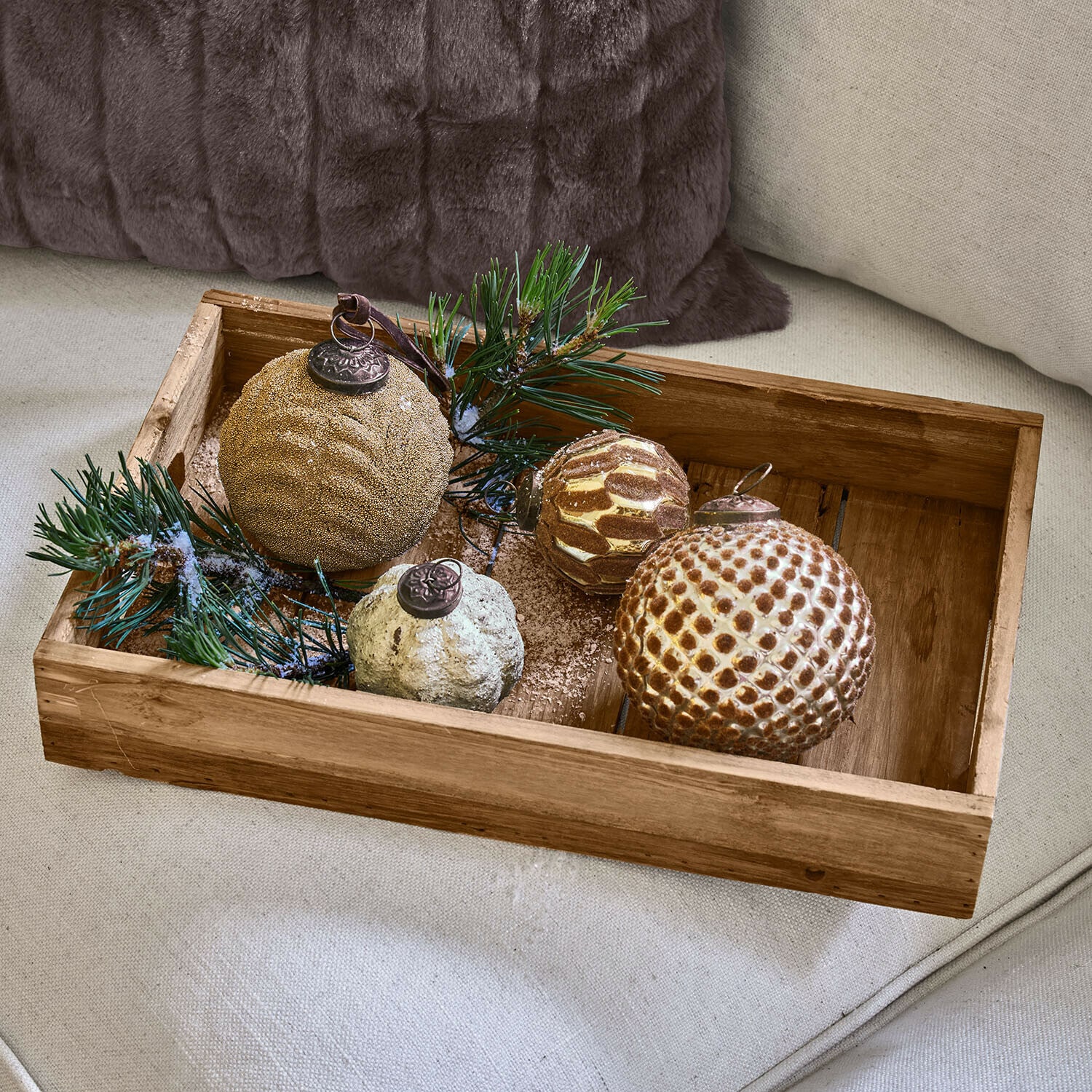 Kerstbal set van 4 Tamarun