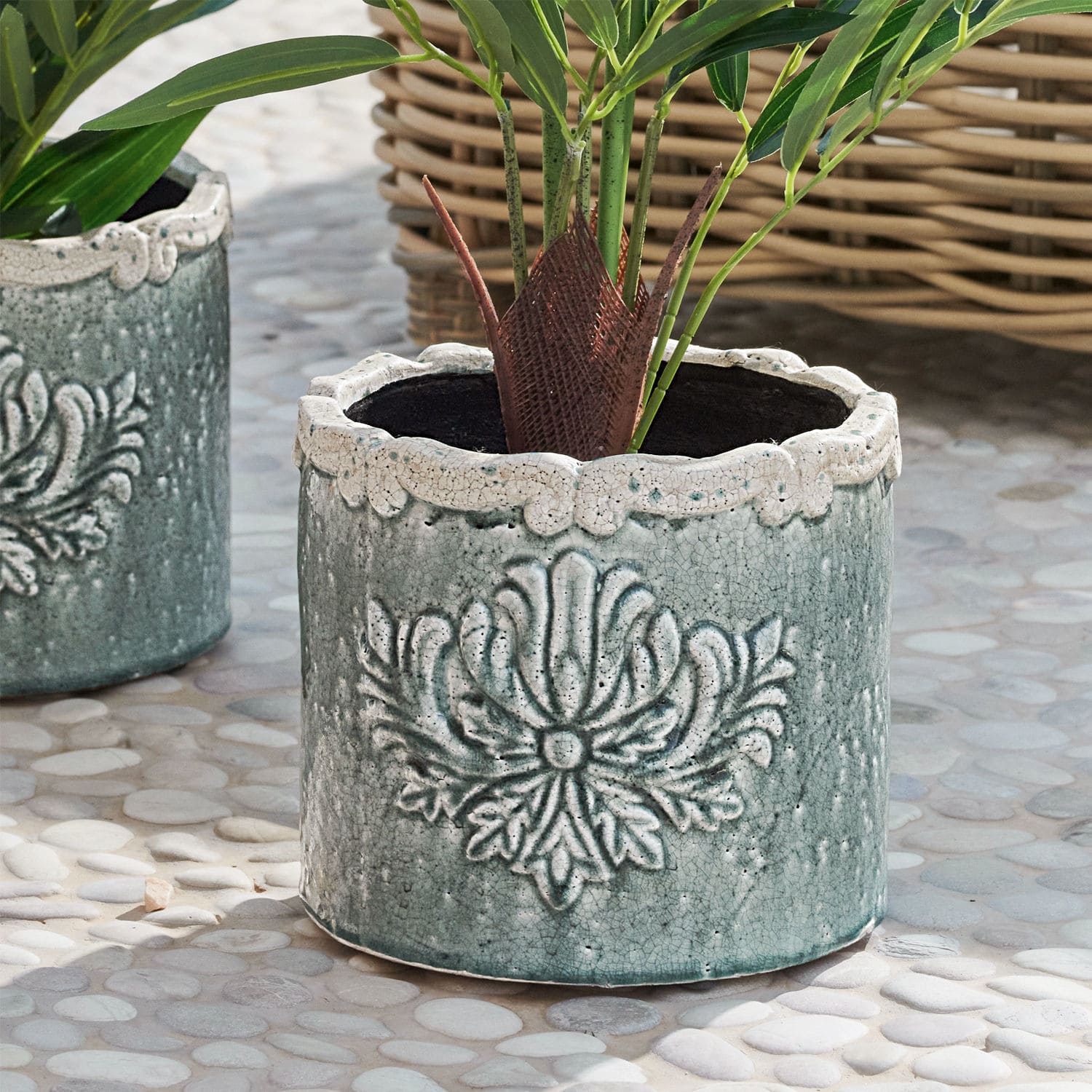 Lot de 2 cache-pots Aristos