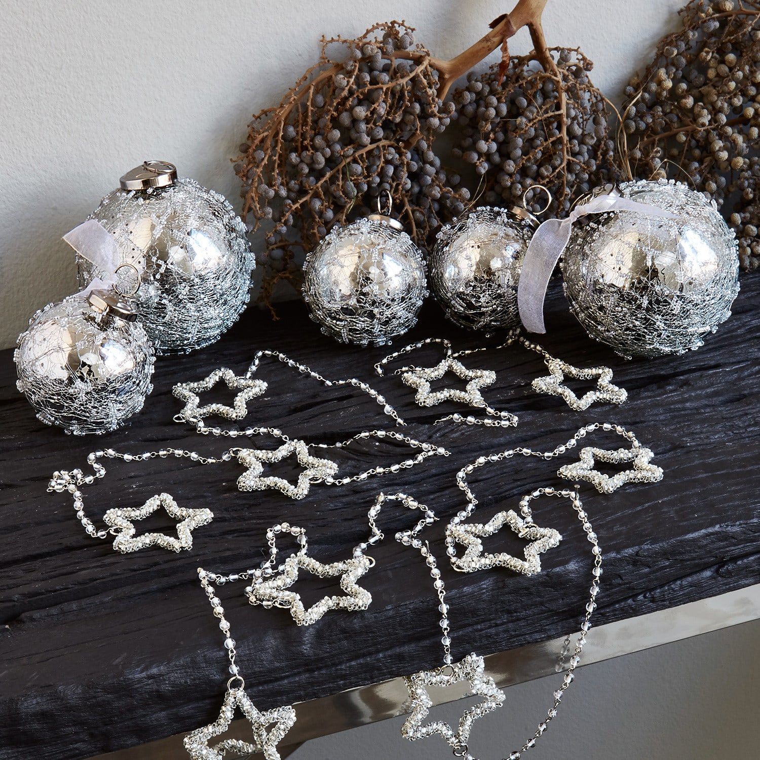 Kerstversiering set van 6 Fains