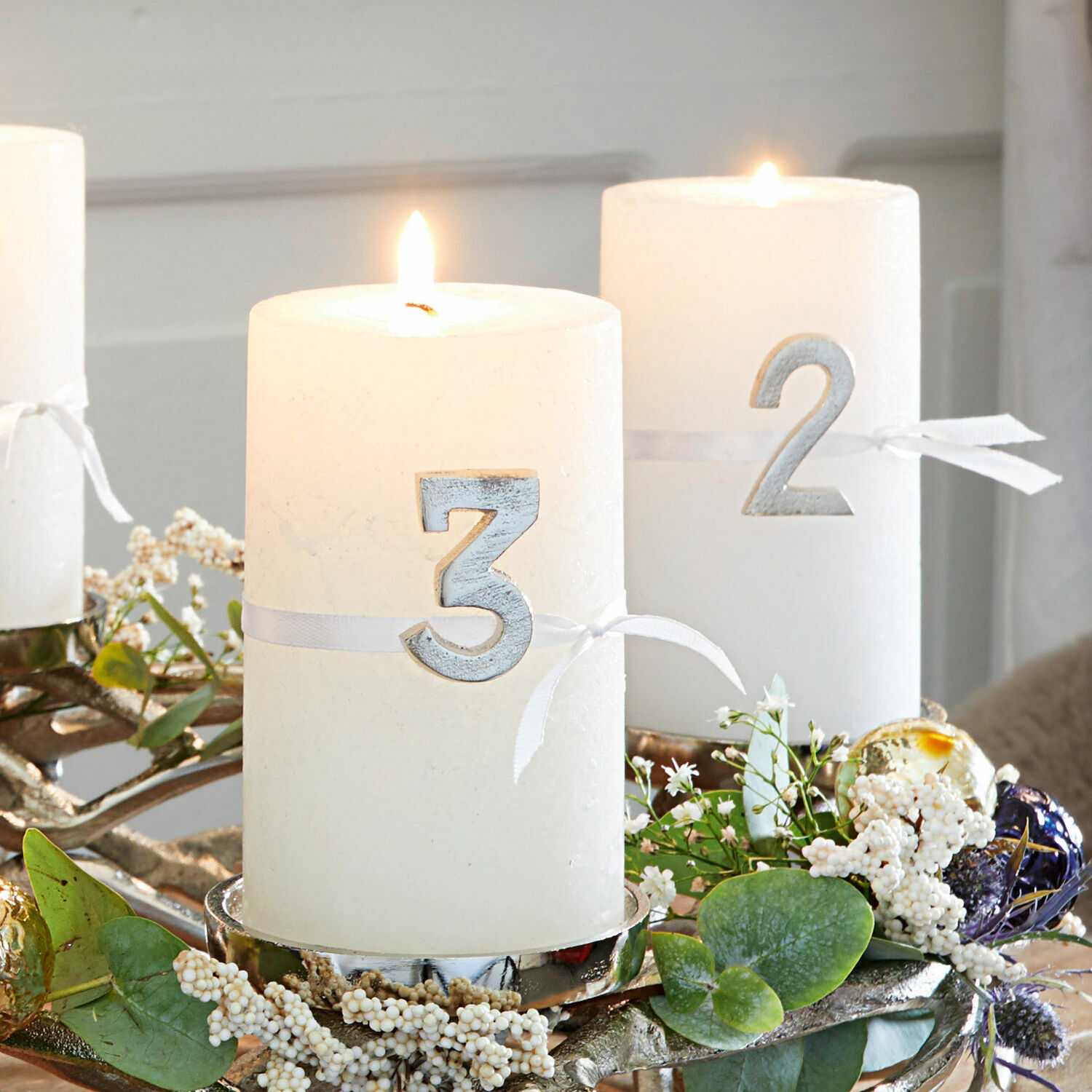 Kaars set van 4 Braga