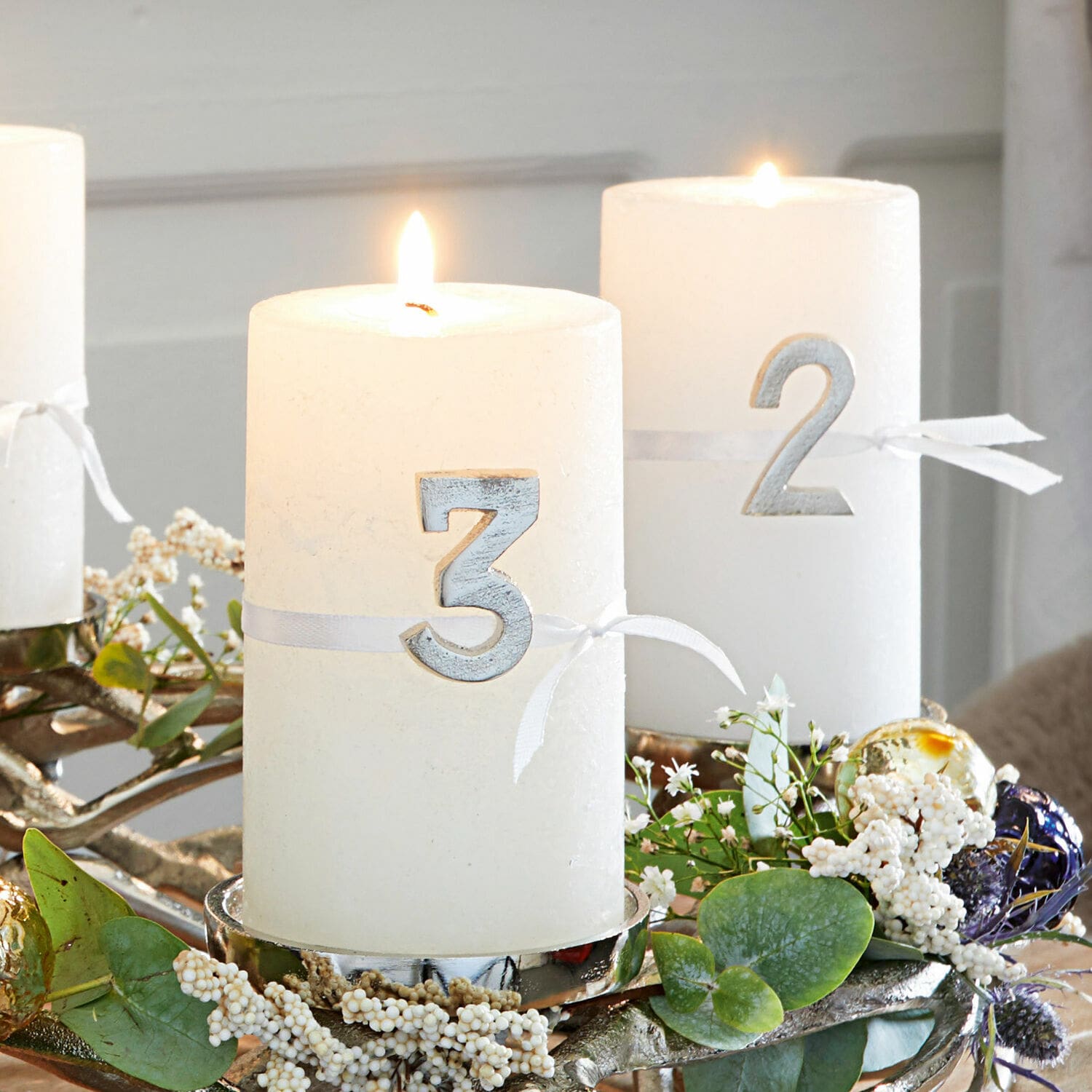 Kaars set van 4 Braga