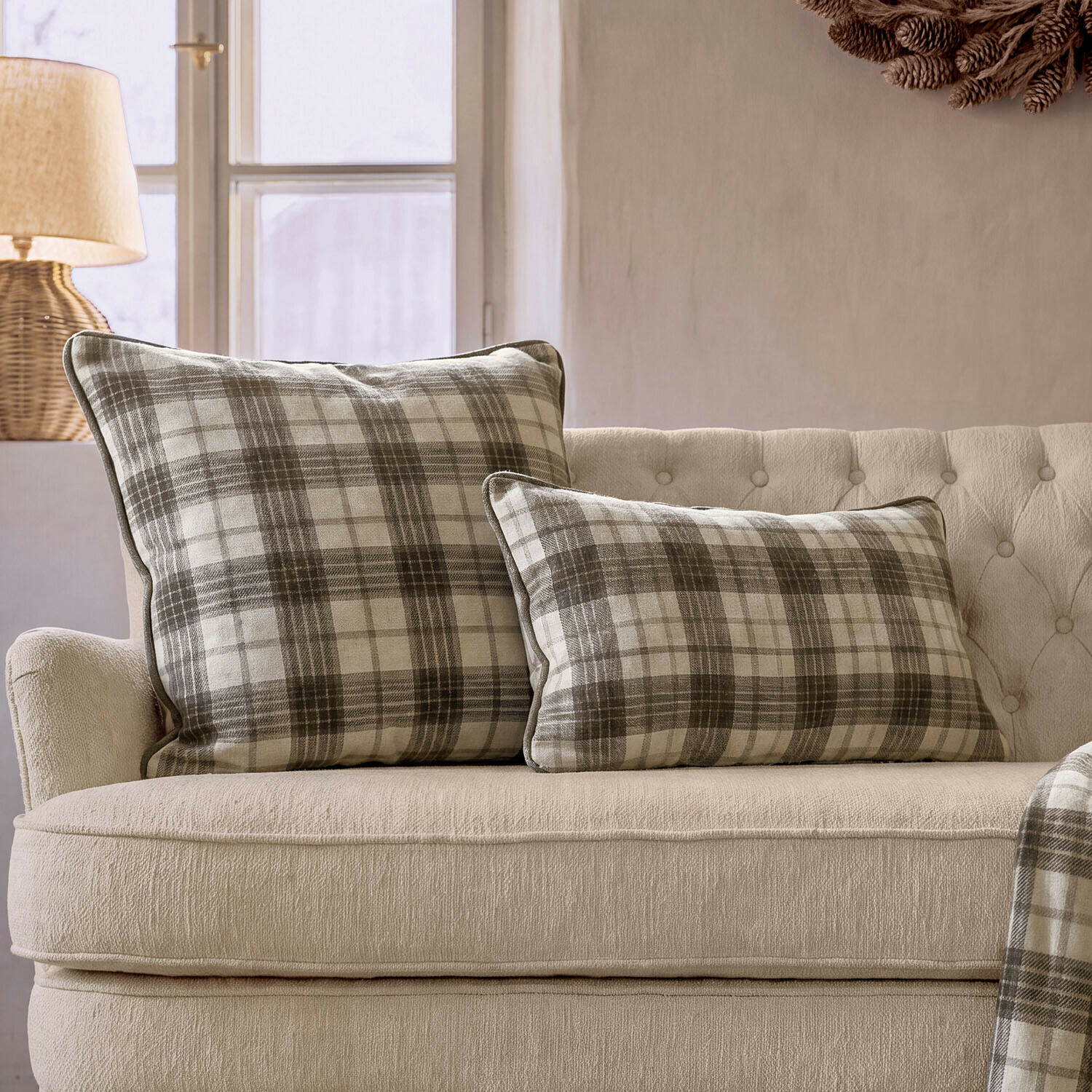 Lot de 2 housses de coussins Harvie