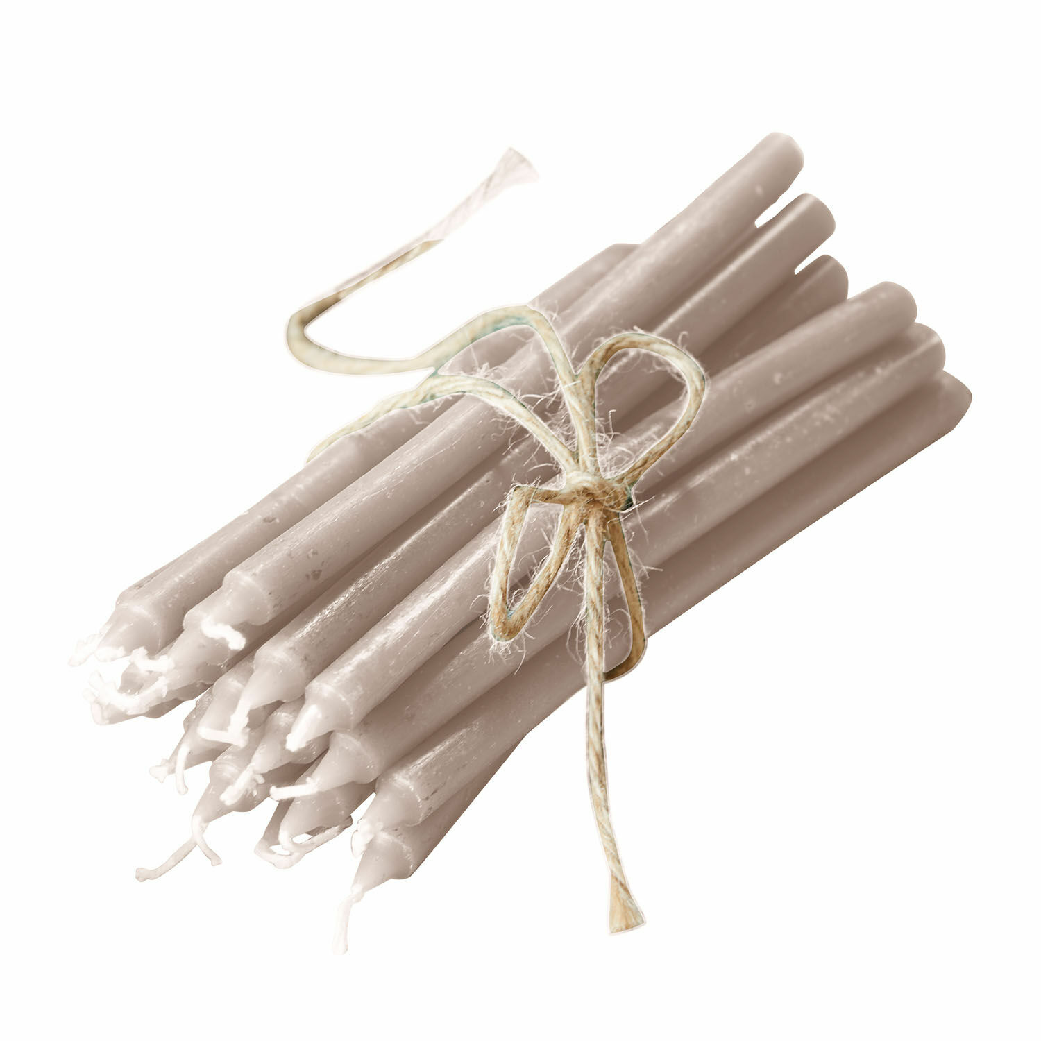 Lot de 20 bougies crème Lysarion en cire, décoration élégante pour intérieur chaleureux