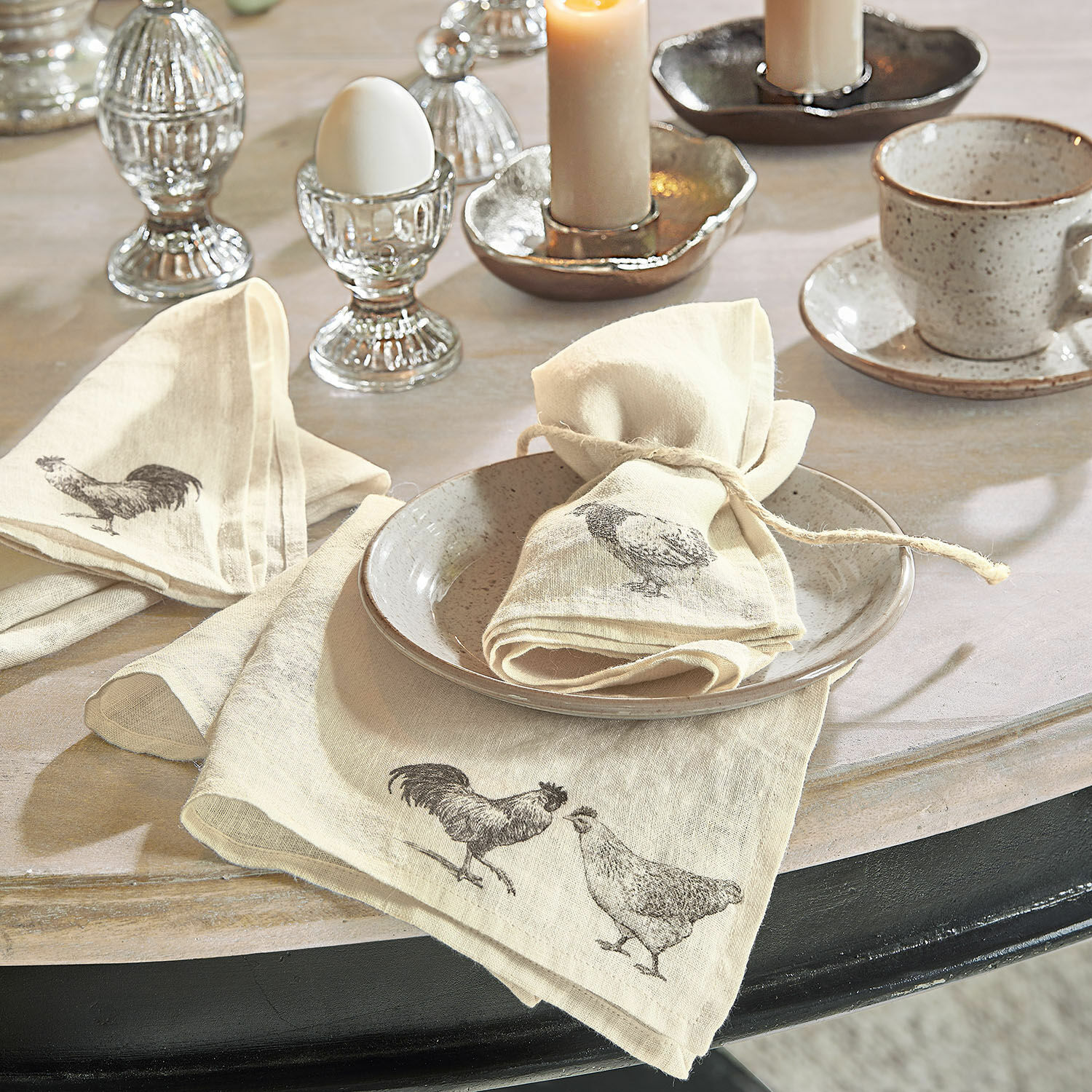 Lot de 4 serviettes Walorine