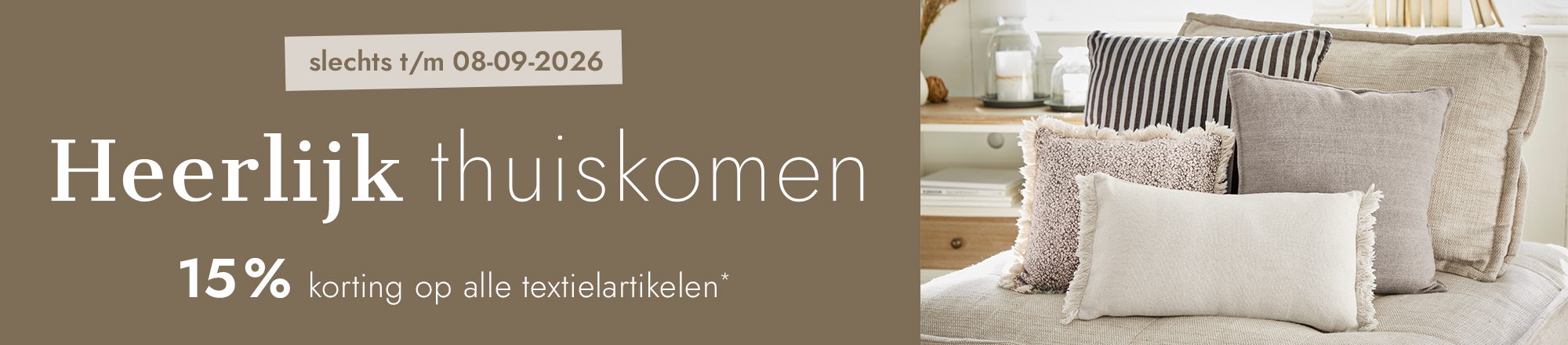 Set decoratieve kussens in neutrale beige en grijstinten op bank, comfortabele huistextiel