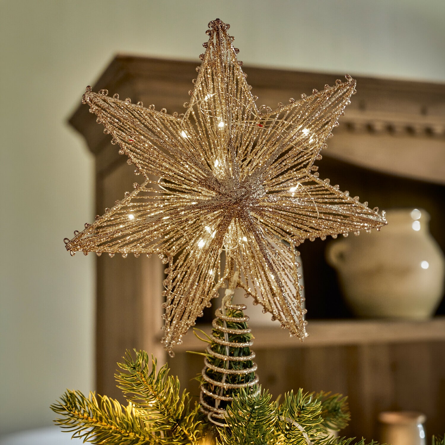 Kerstboompiek met leds Amarosas