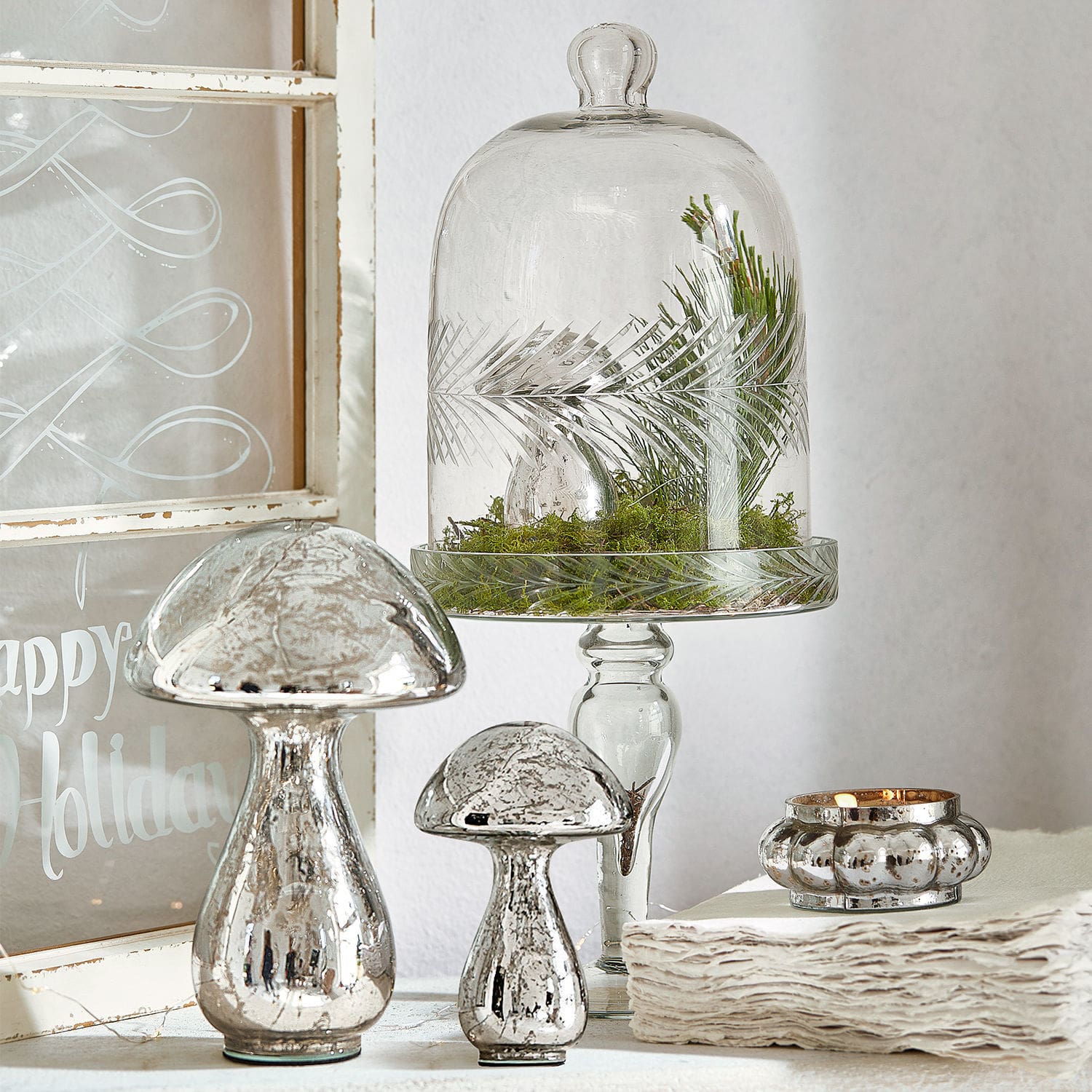 Lot de 3 décorations champignon Périgord