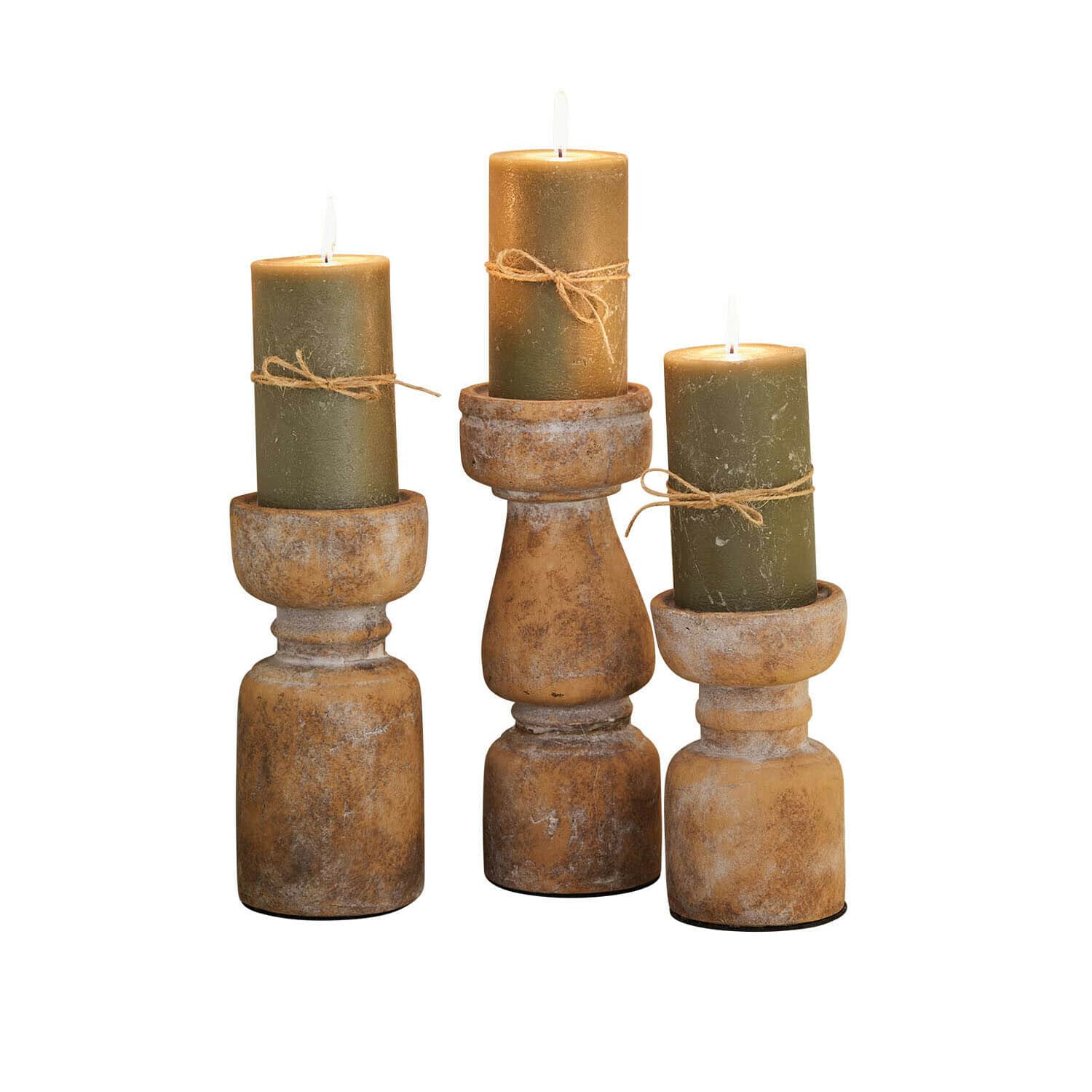 Set de 3 bougeoirs Talona