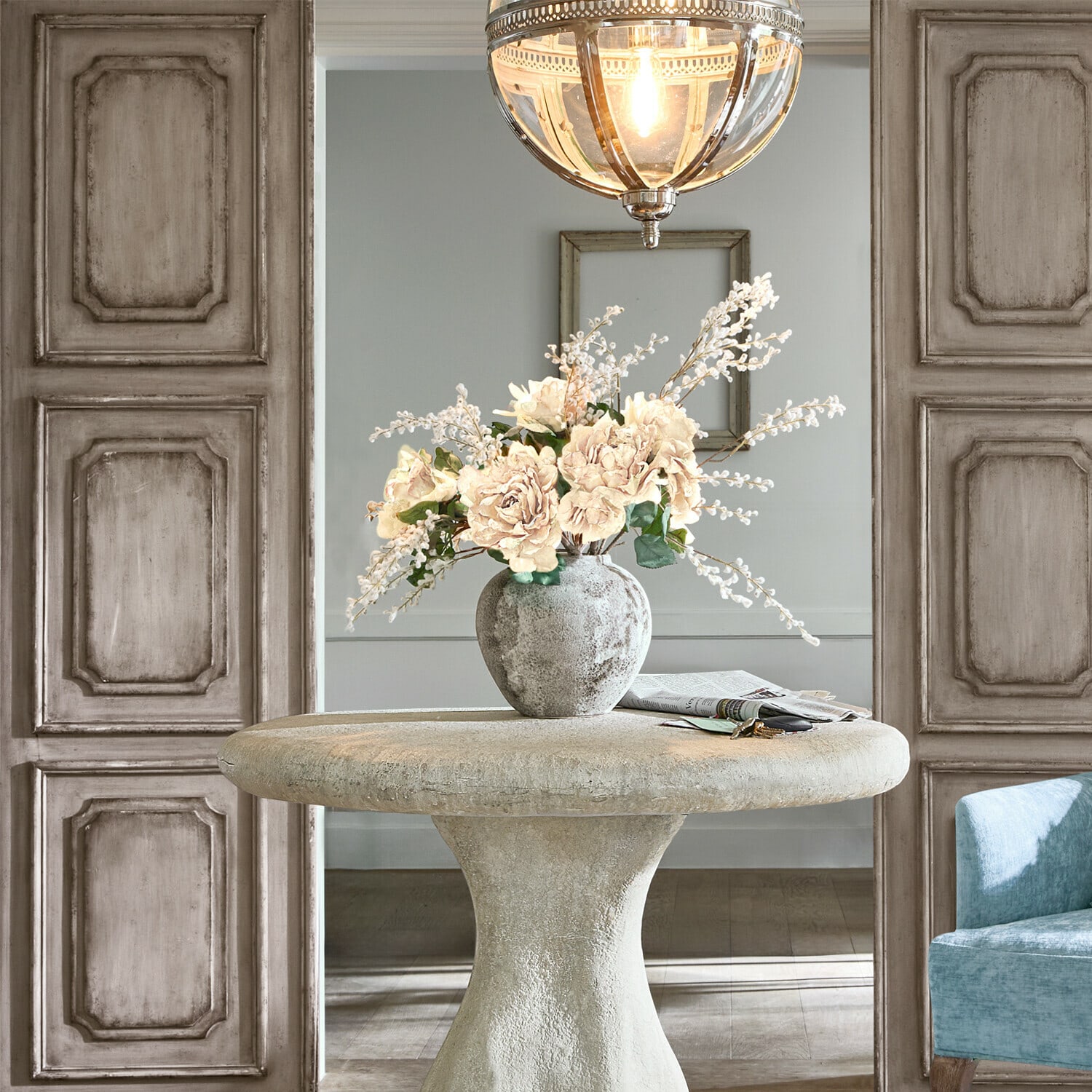 Vaas set van 2 Ciel d'Opale