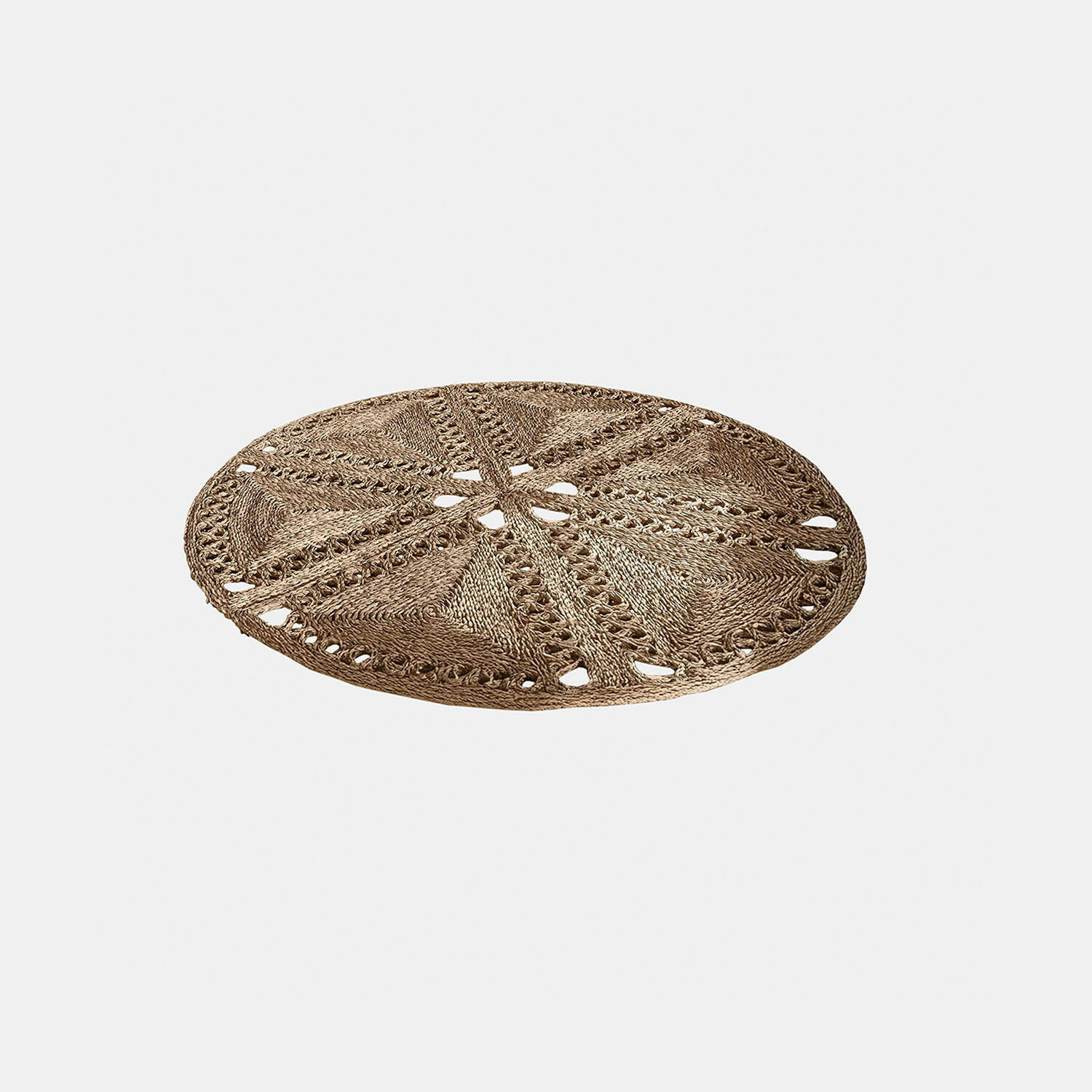 Vloerkleed Penwicks Ronde vloerkleed van gevlochten natuurlijke vezels in beige, decoratief en duurzaam
