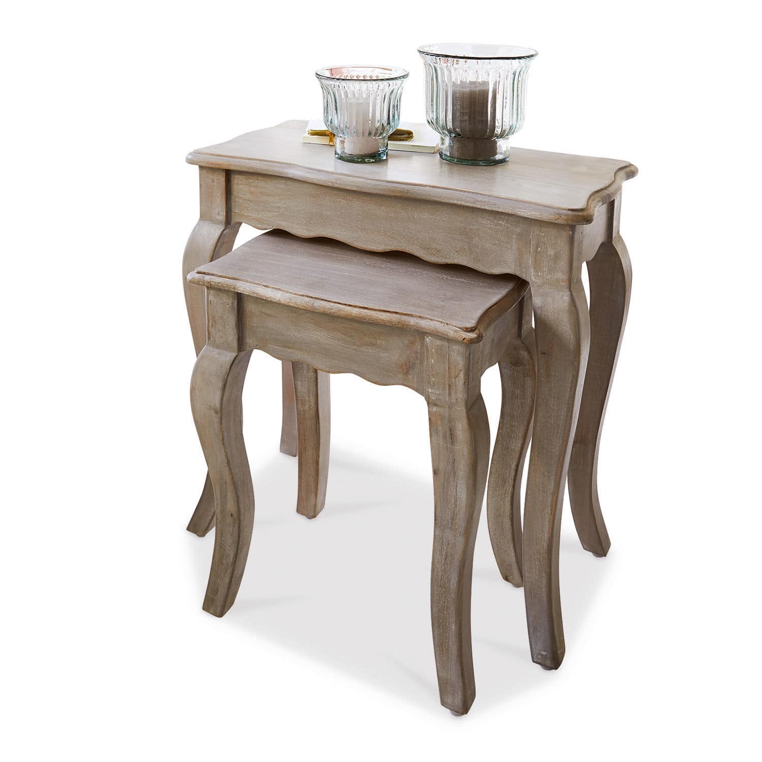Lot de 2 tables d’appoint Cergy