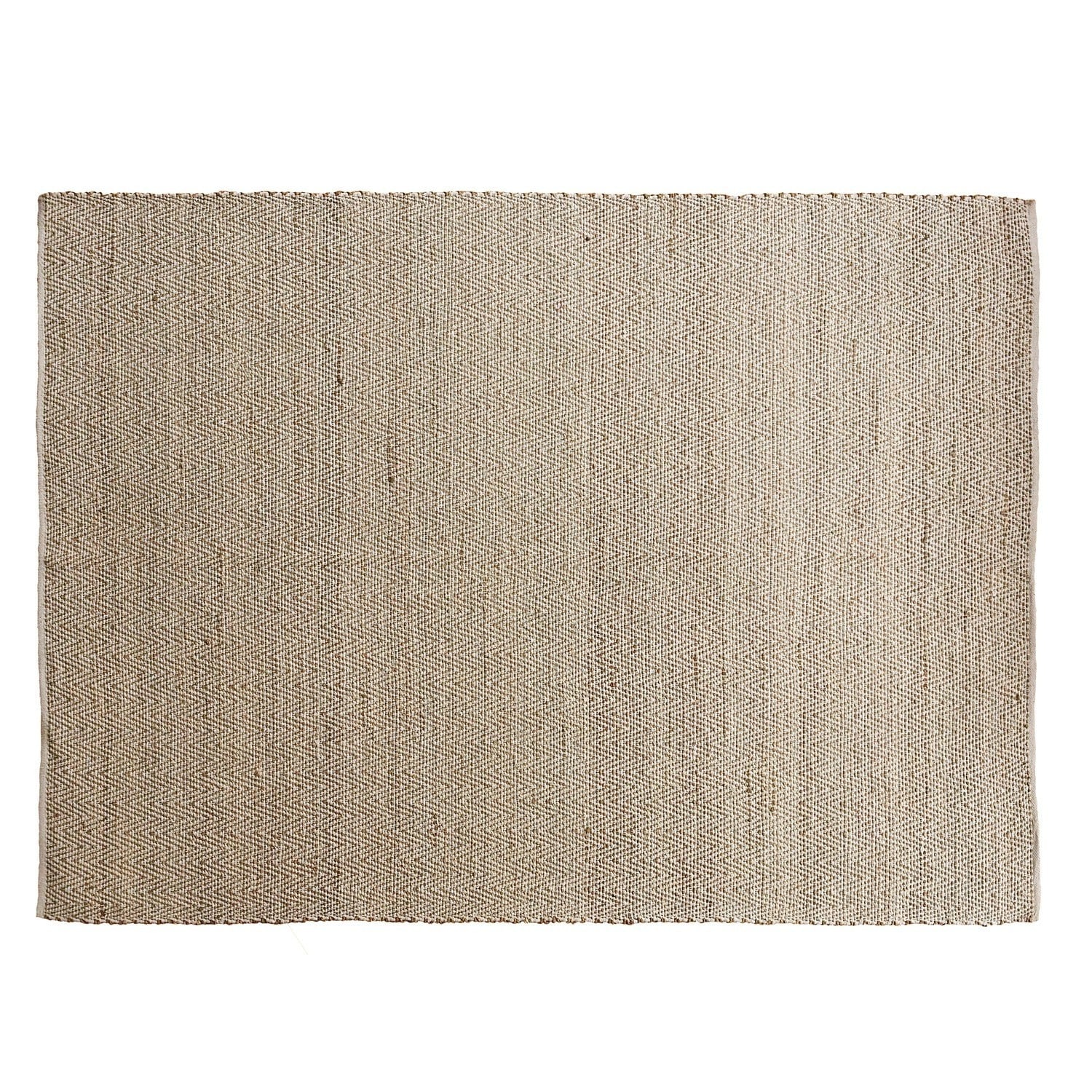 Tapis beige en matériau naturel avec motif discret, parfait pour la décoration intérieure et le sol