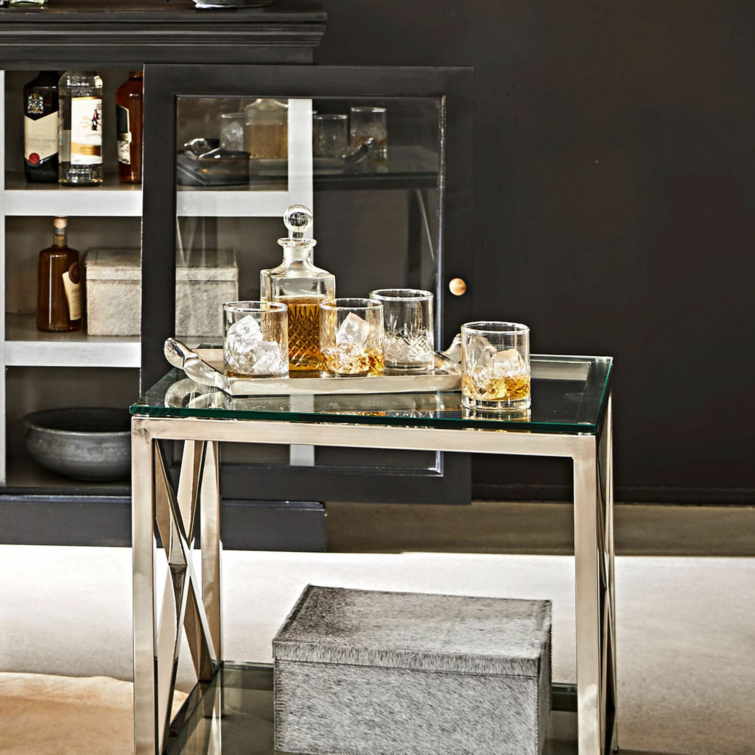 Karaf met set van 4 glazen Kerrington