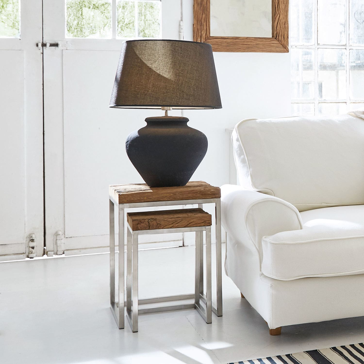 Lot de 2 tables d'appoint Corbyn