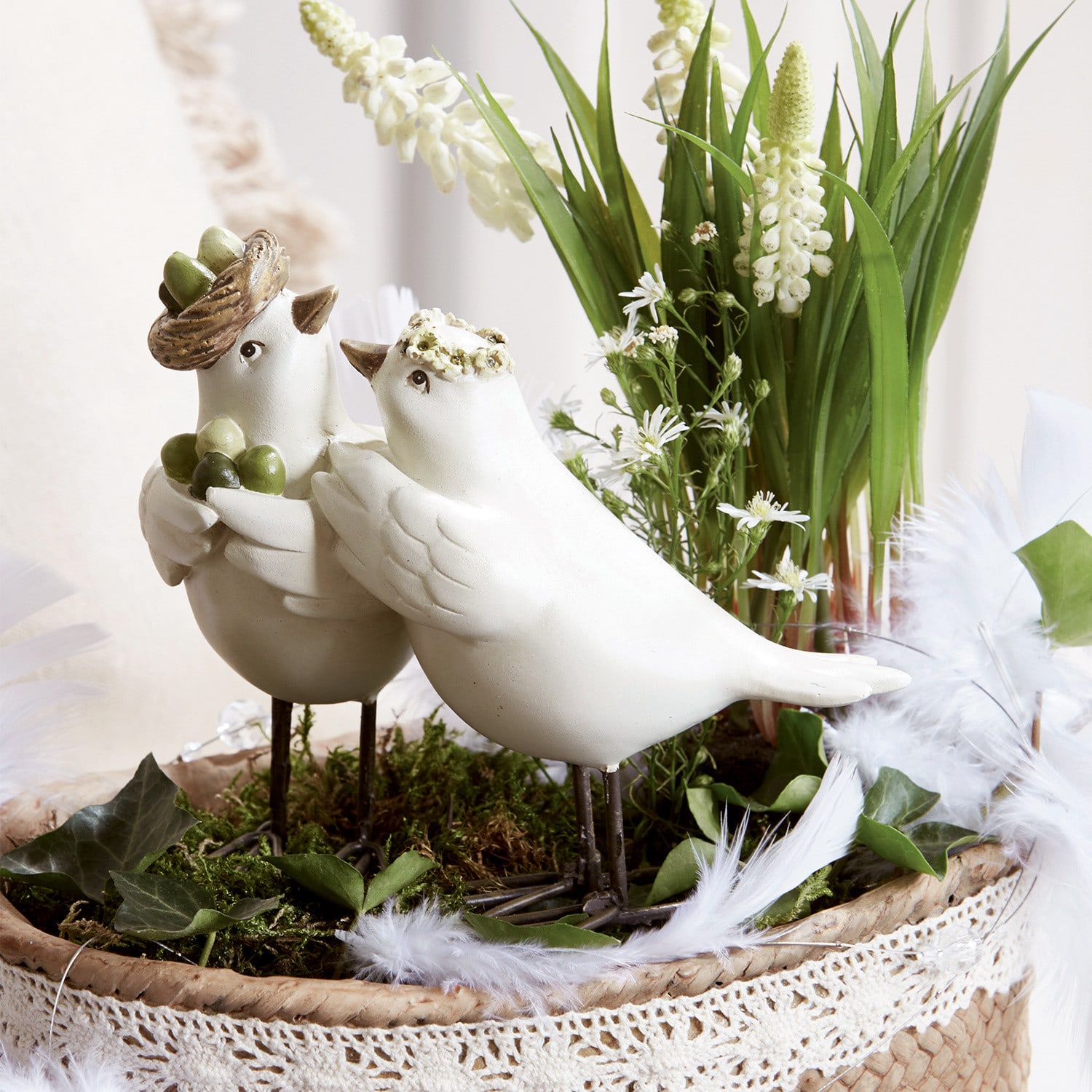 Couple d'oiseaux Orne