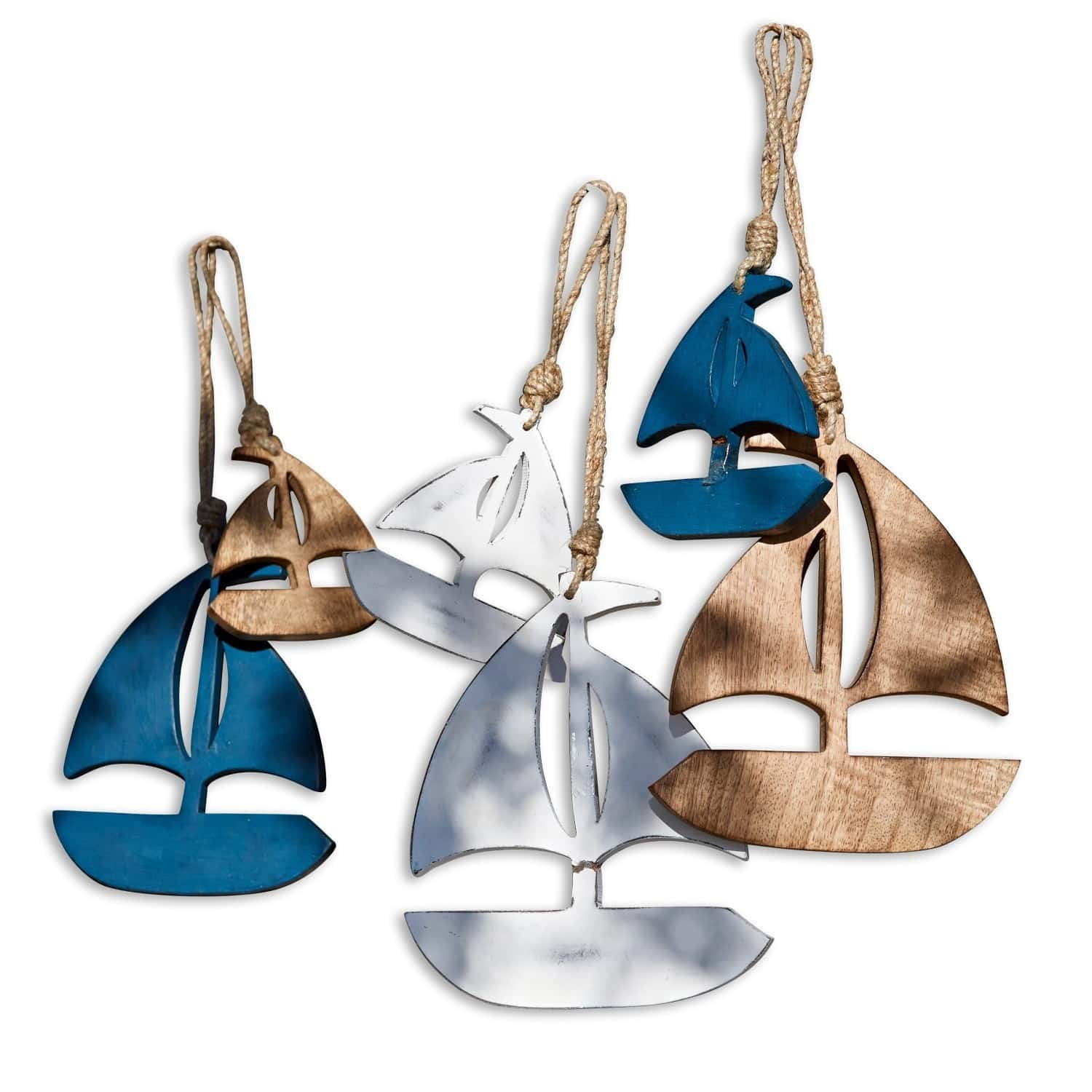 Lot de 6 décorations suspendues Sail away