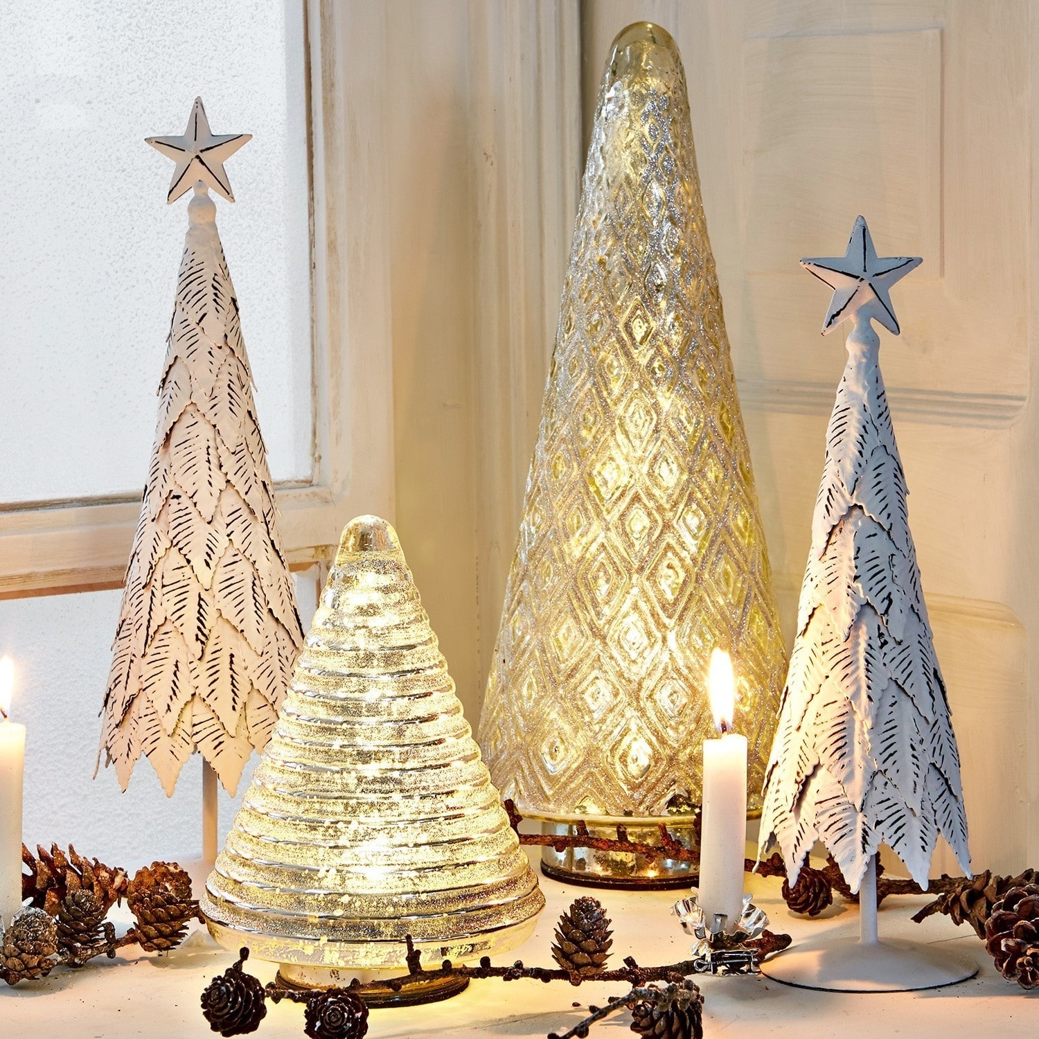 Lot de 2 décorations arbre Macé