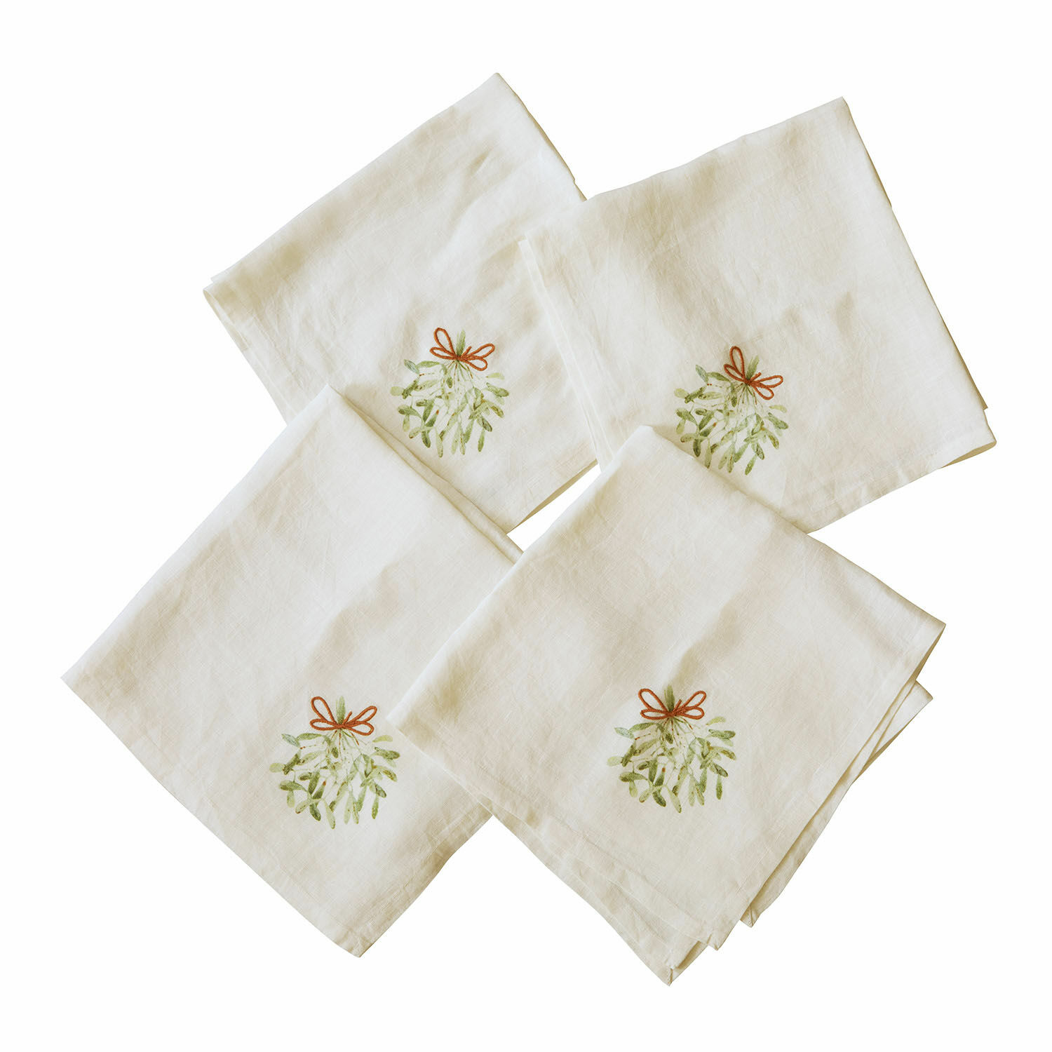 Servet set van 4 Mistletoe
