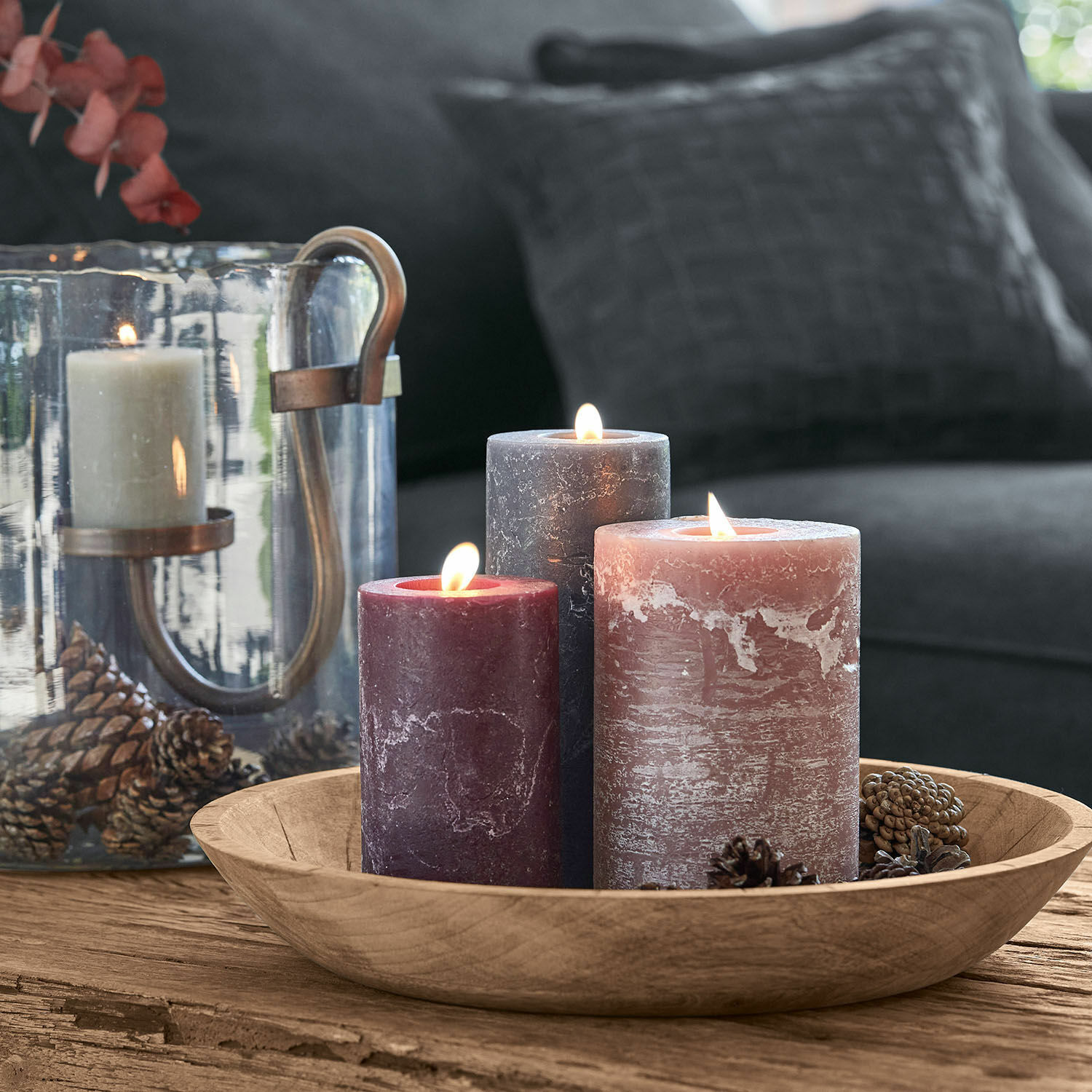 Kaars set van 3 Pretin