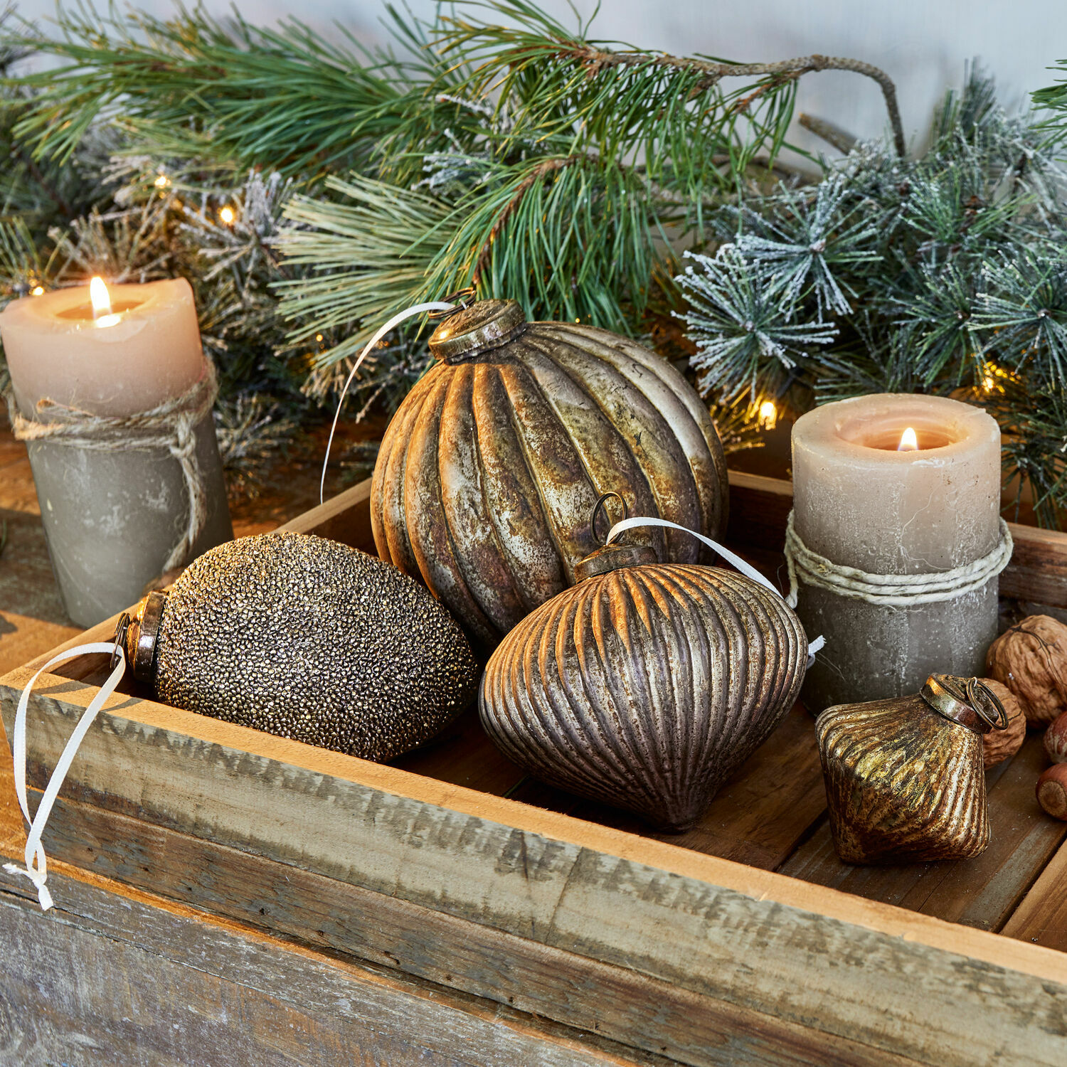 Lot de 4 décorations de Noël Janine