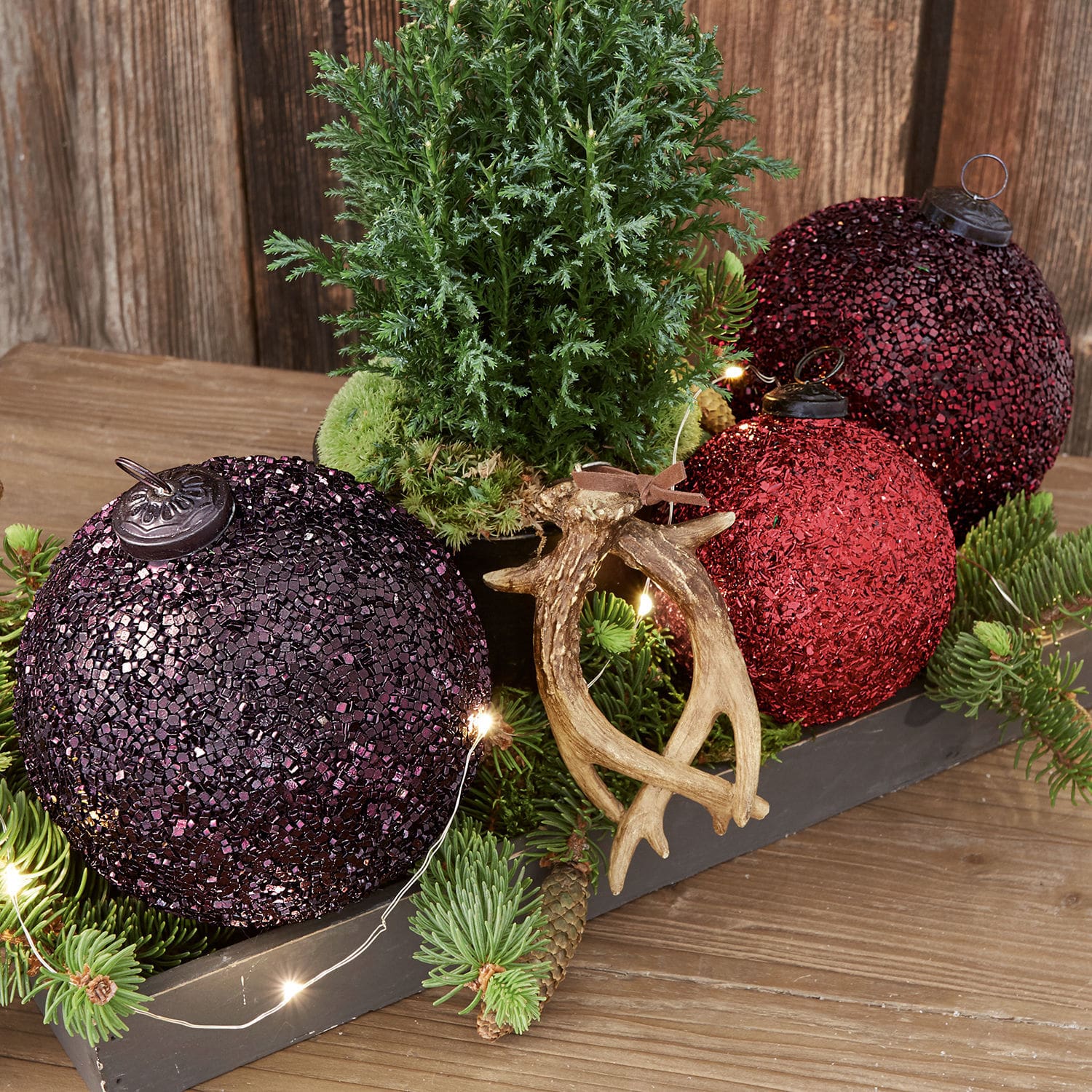 Kerstversiering set van 3 Paserienne