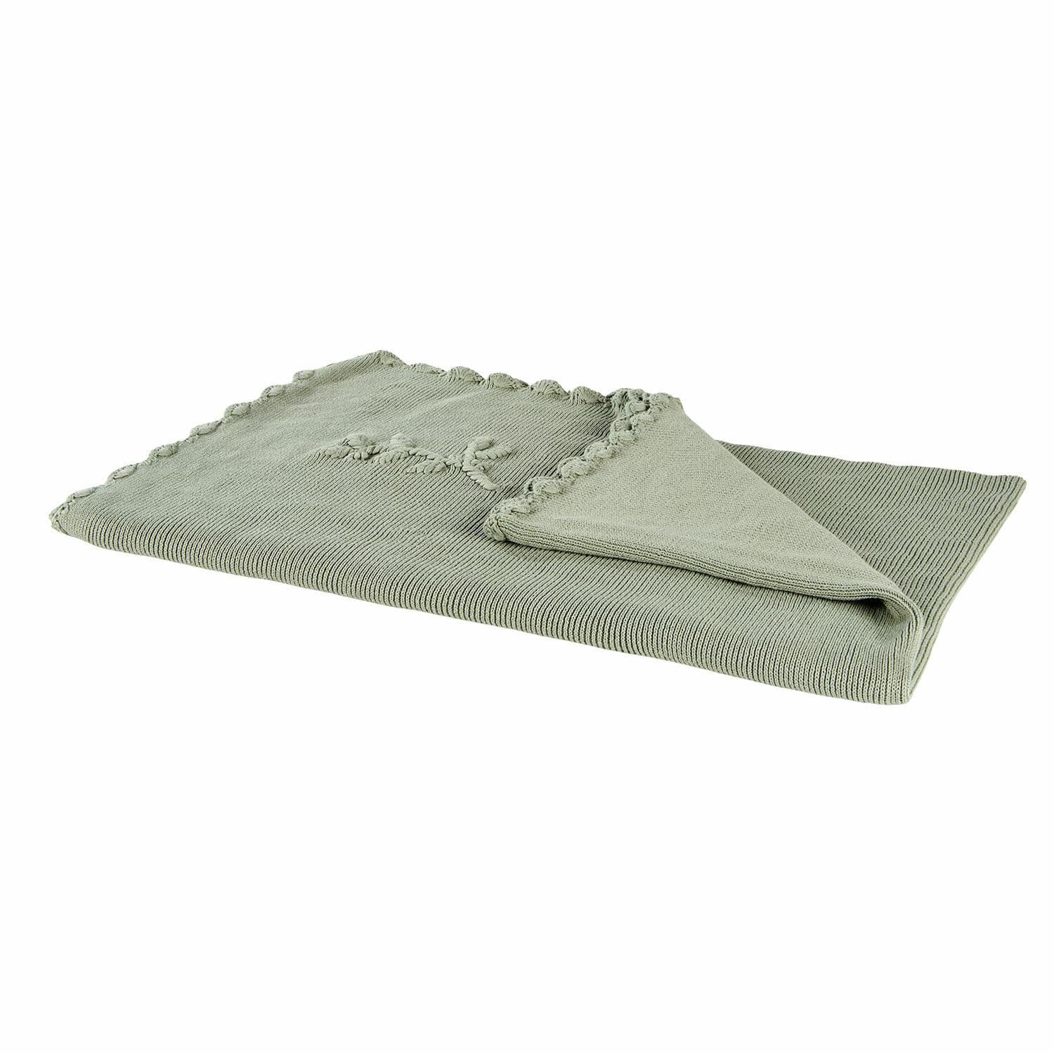Plaid Aisven Plaid vert en coton doux avec bordure décorative, parfait pour une ambiance cosy et décoration intérieure