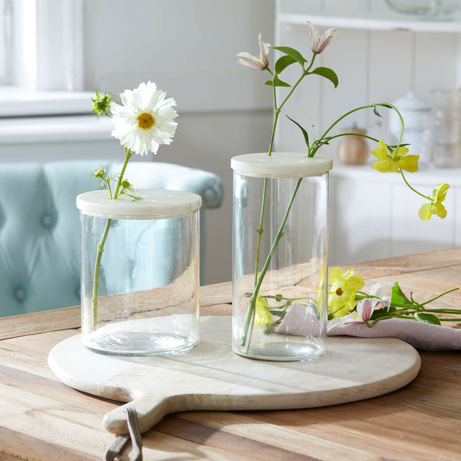 Glazen pot set van 2 Rosanella