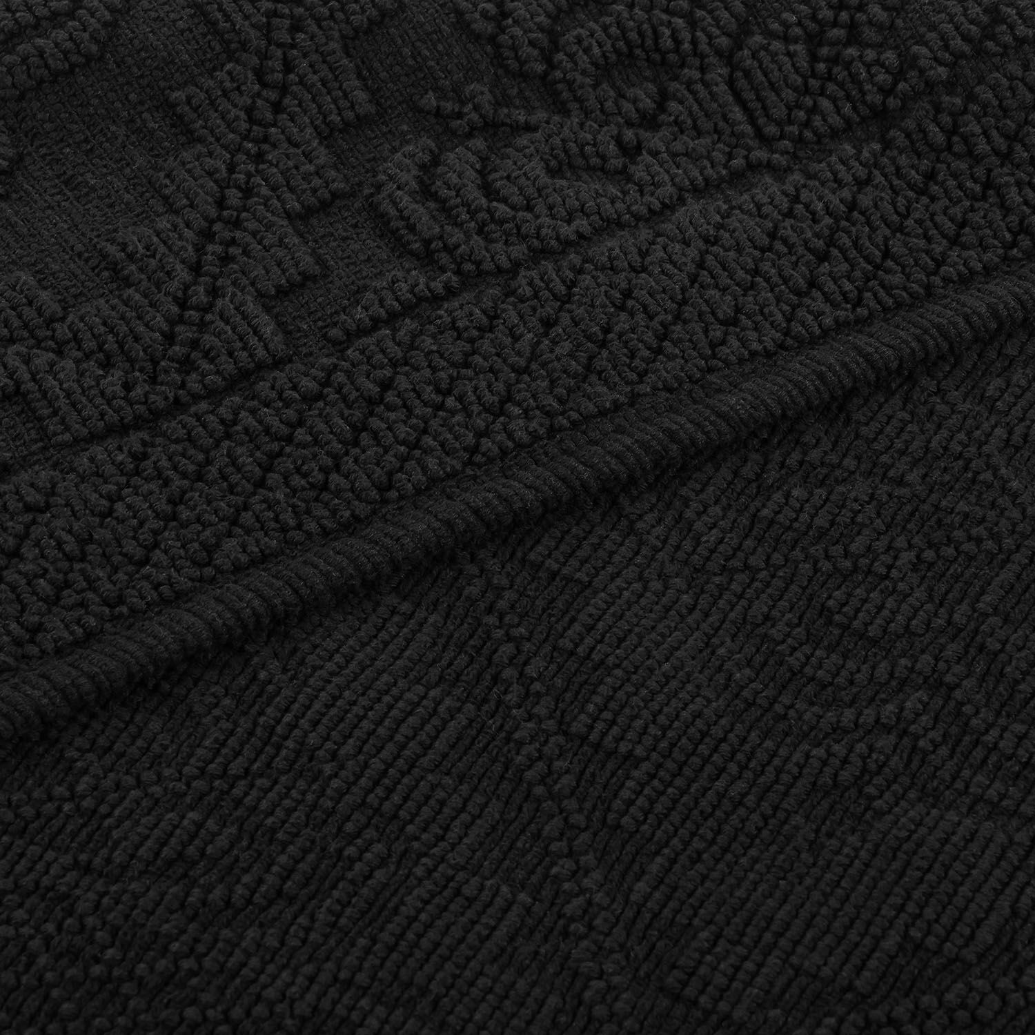 zwart Zwarte Mivorex badmat van absorberend materiaal, perfect voor moderne badkamers