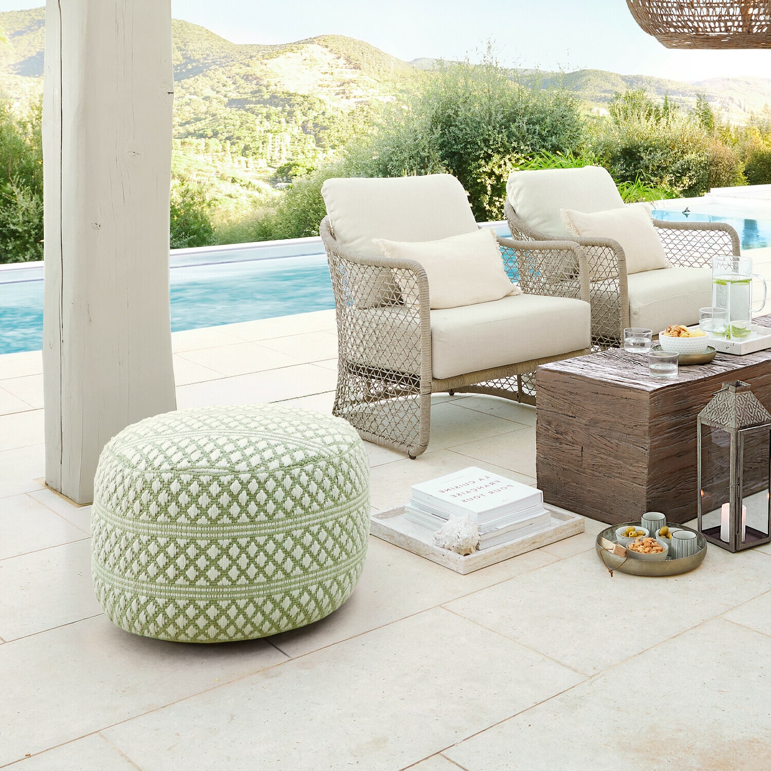 Pouf intérieur et extérieur Mintares