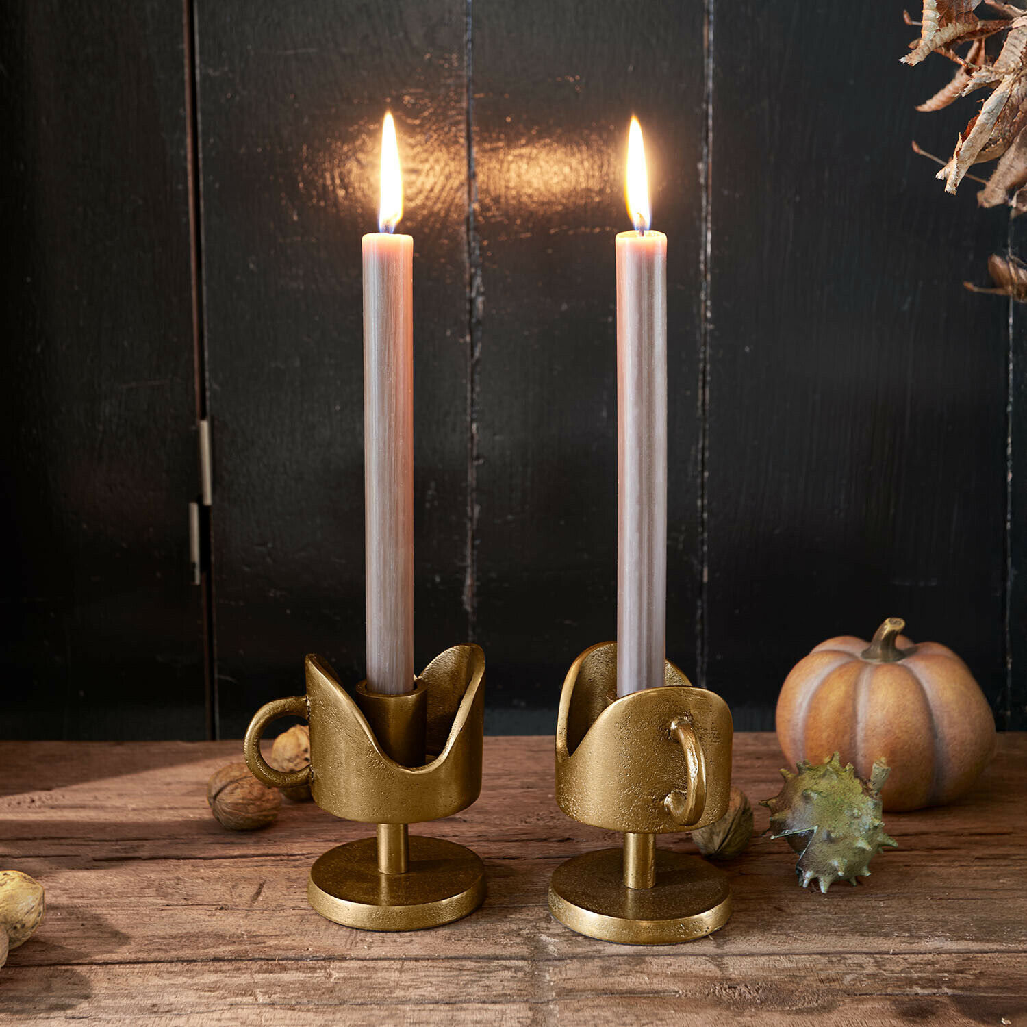 Lot de 2 bougeoirs Mirodella
