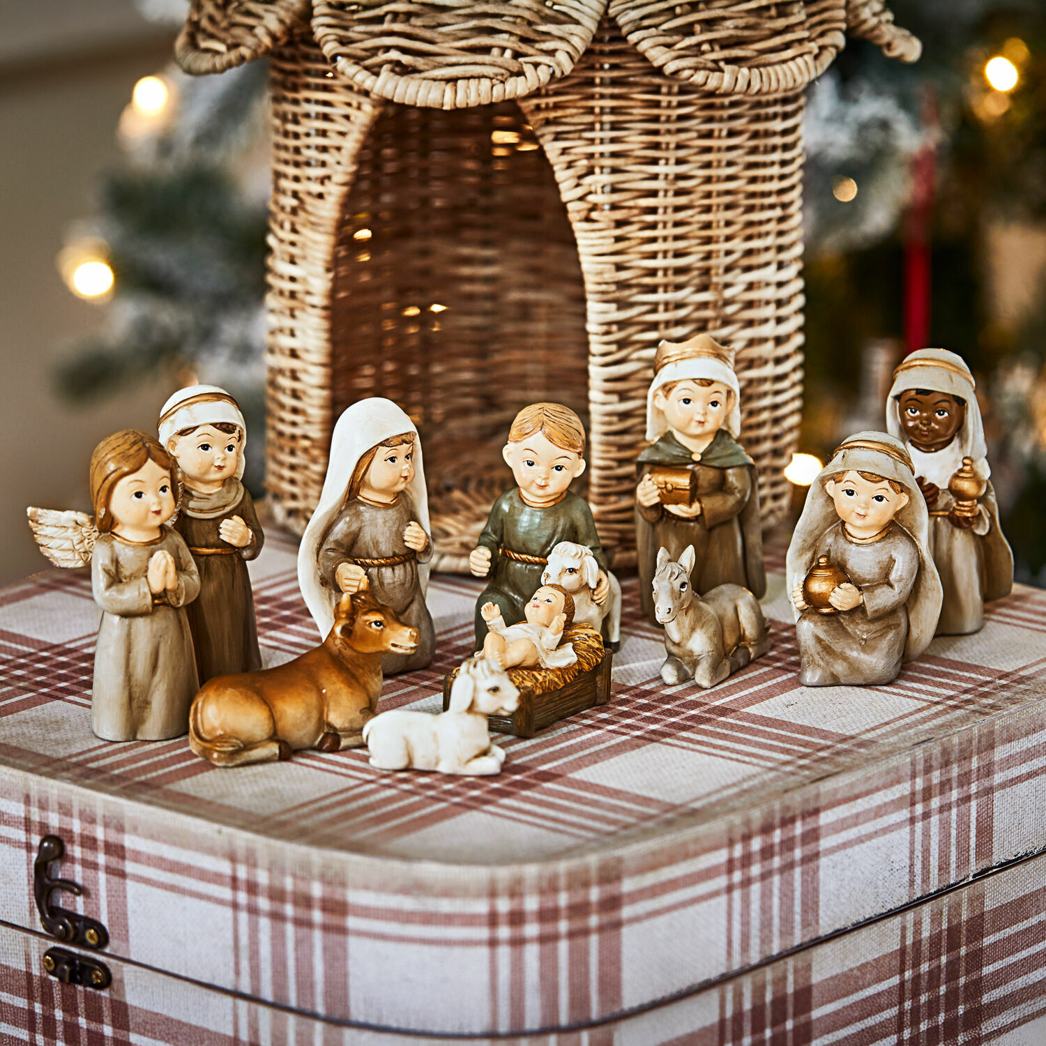 Kerststalfiguurtje set van 11 Kittalee