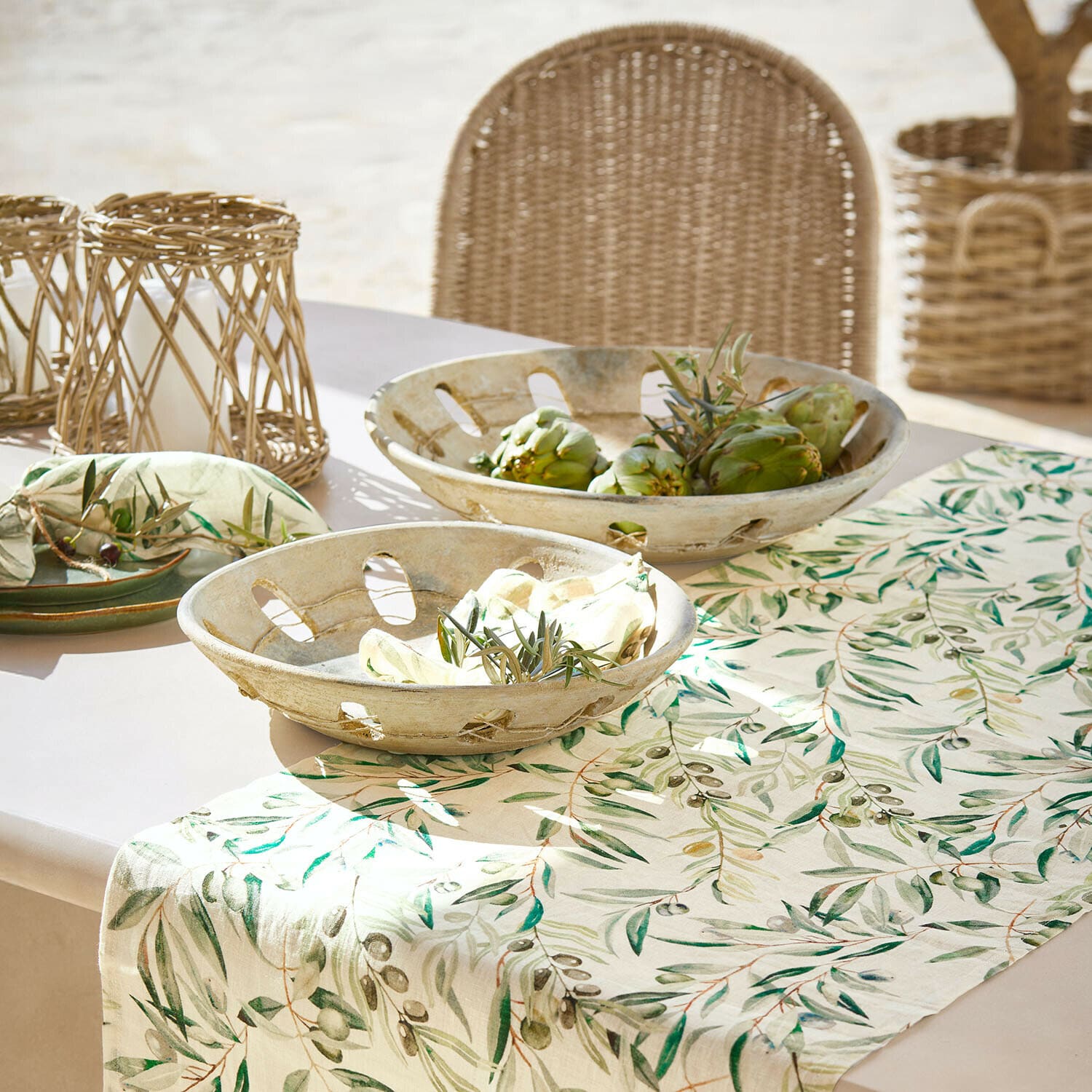 Decoratieve schaal set van 2 Delunas