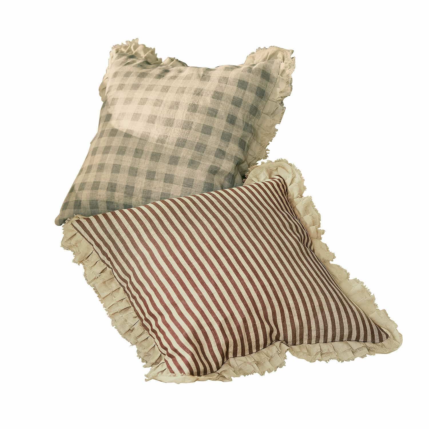 Lot de 2 housses de coussins Brossier