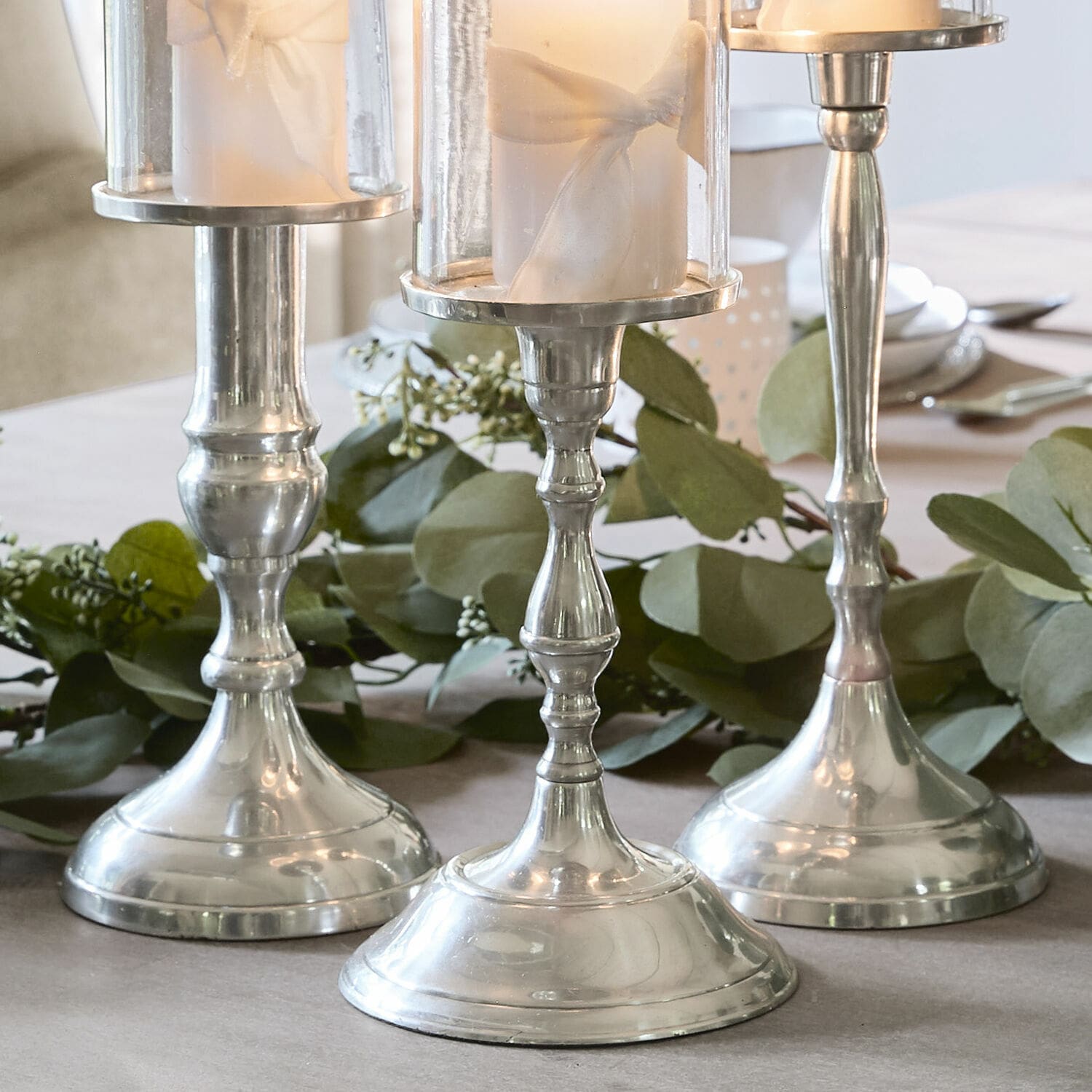 Lot de 3 bougeoirs Vitia