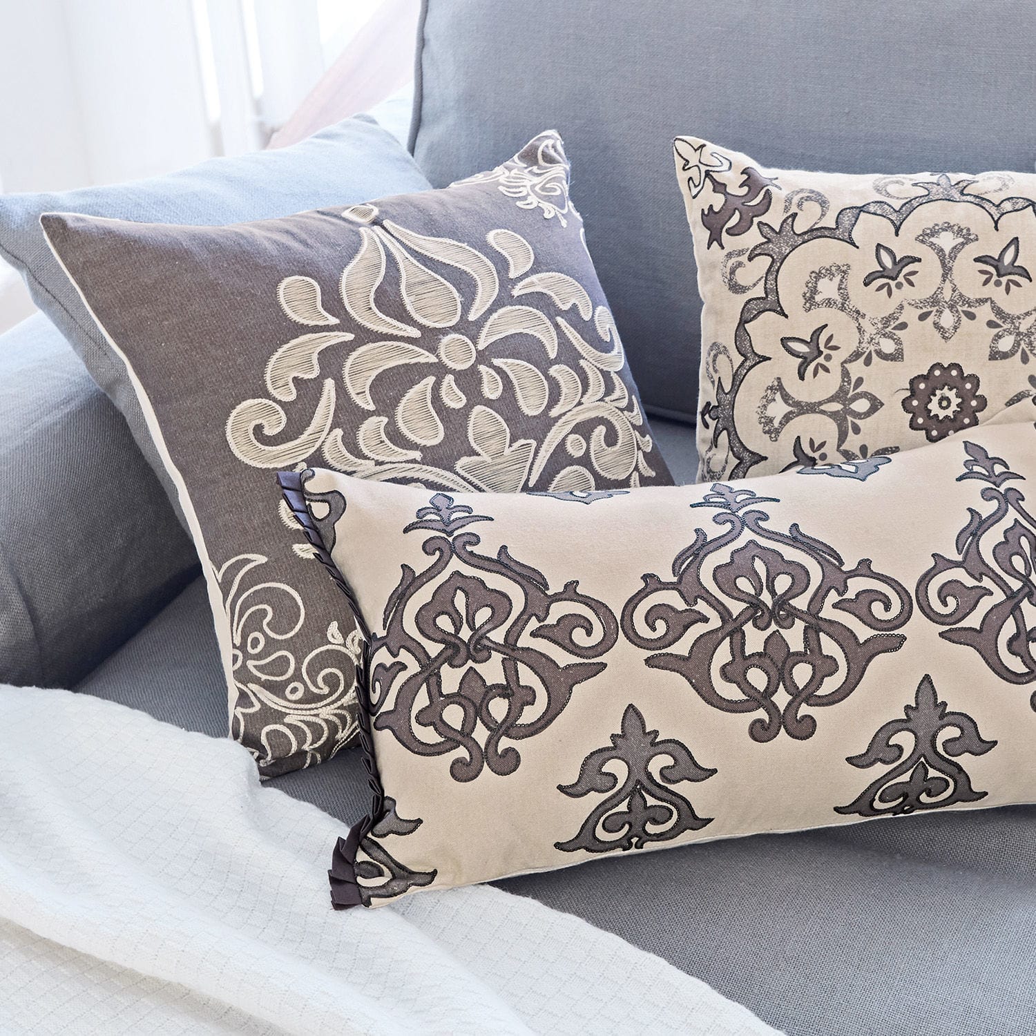 Lot de 3 housses de coussins Midasse