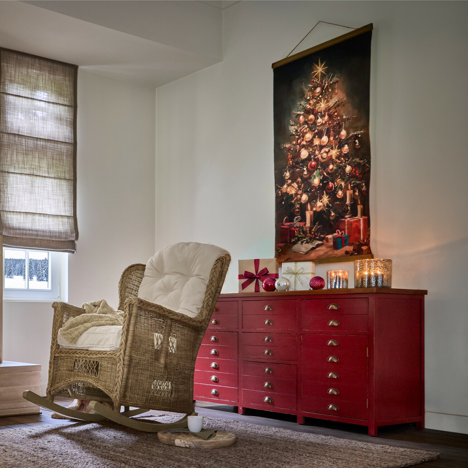Wandafbeelding met ledverlichting Quenette