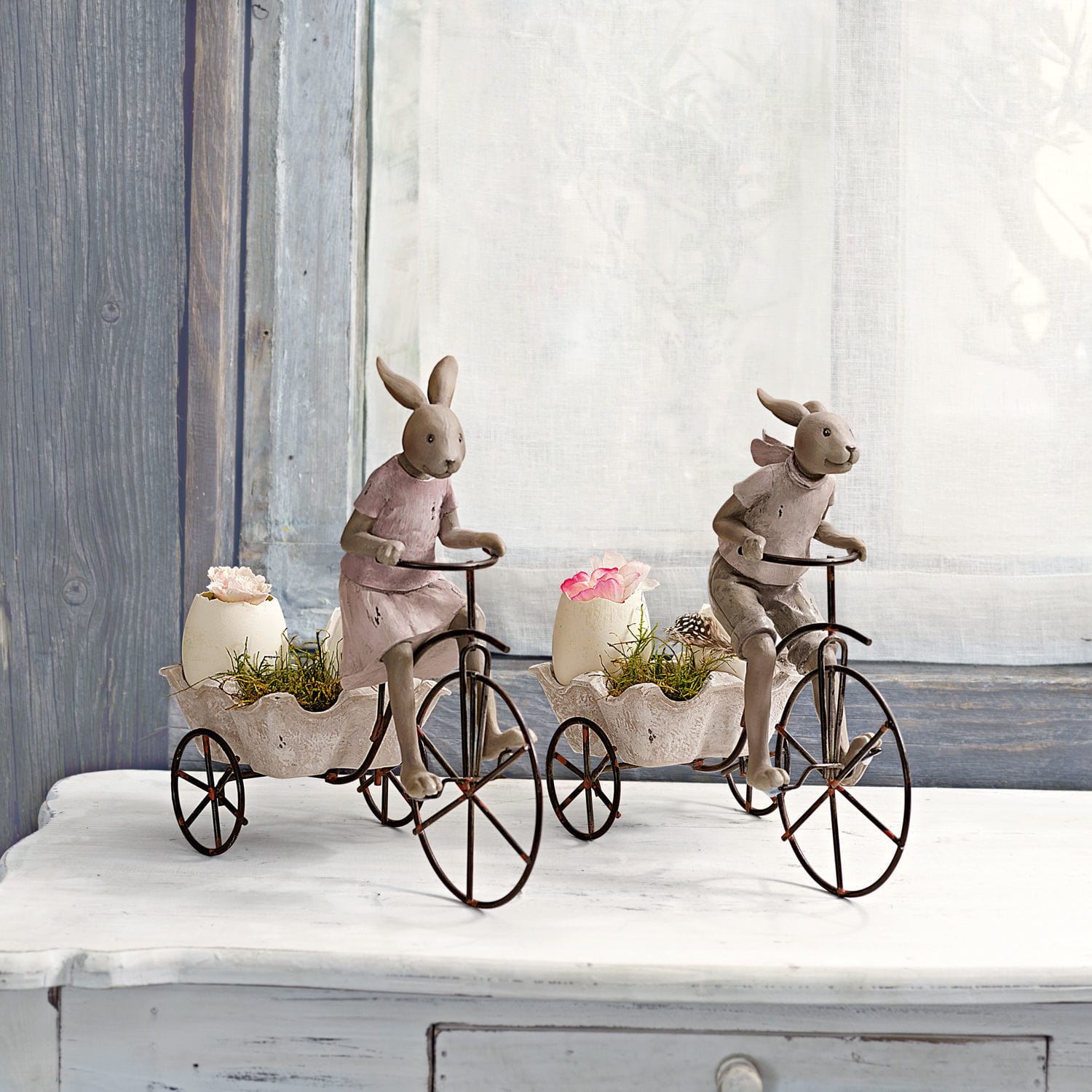 Lot de 2 lapins Racing Rabbits