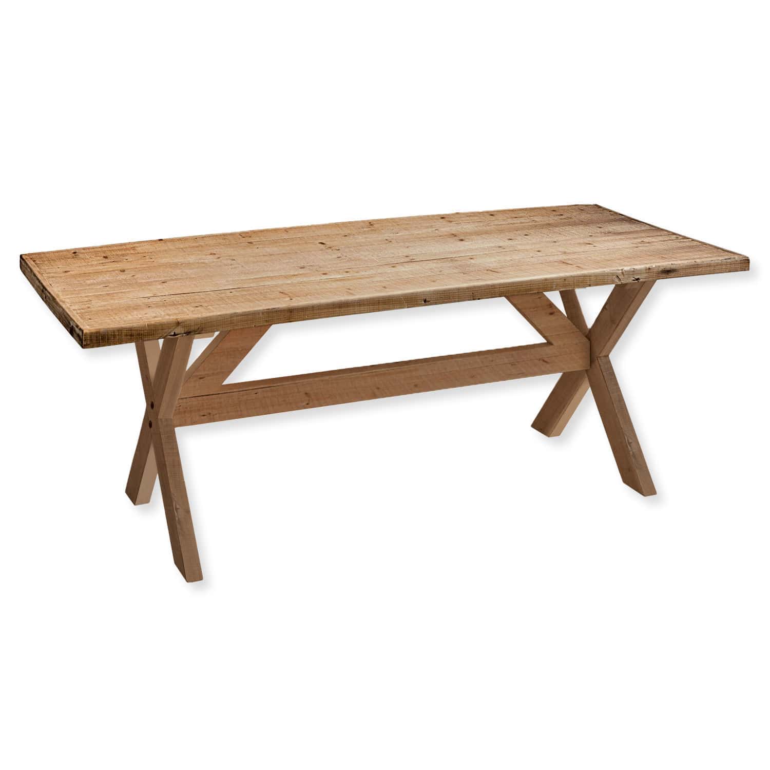 Covington tafel van bruin hout met rustieke uitstraling voor eet- en woonkamer