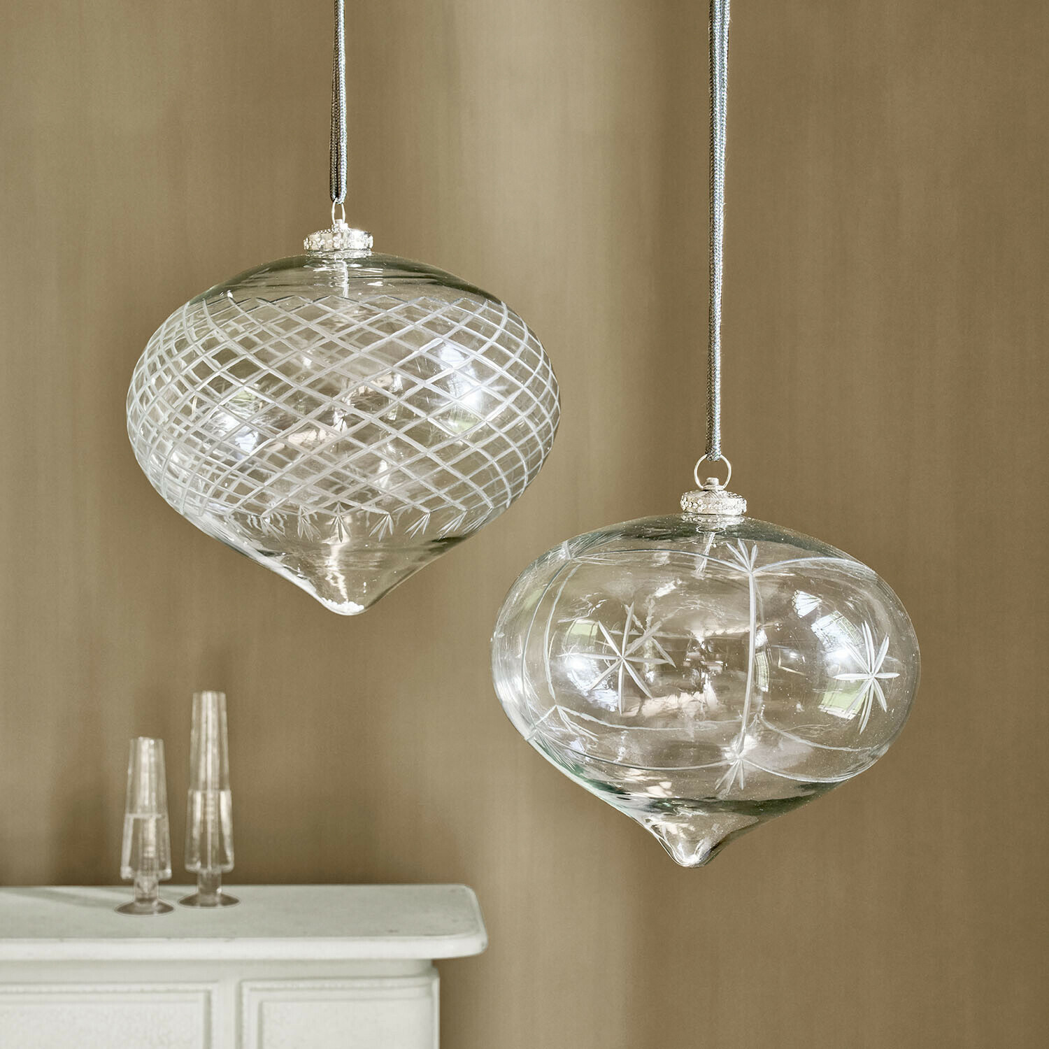 Kerstversiering set van 2 Péralise Kerstversiering set van 2 Péralise