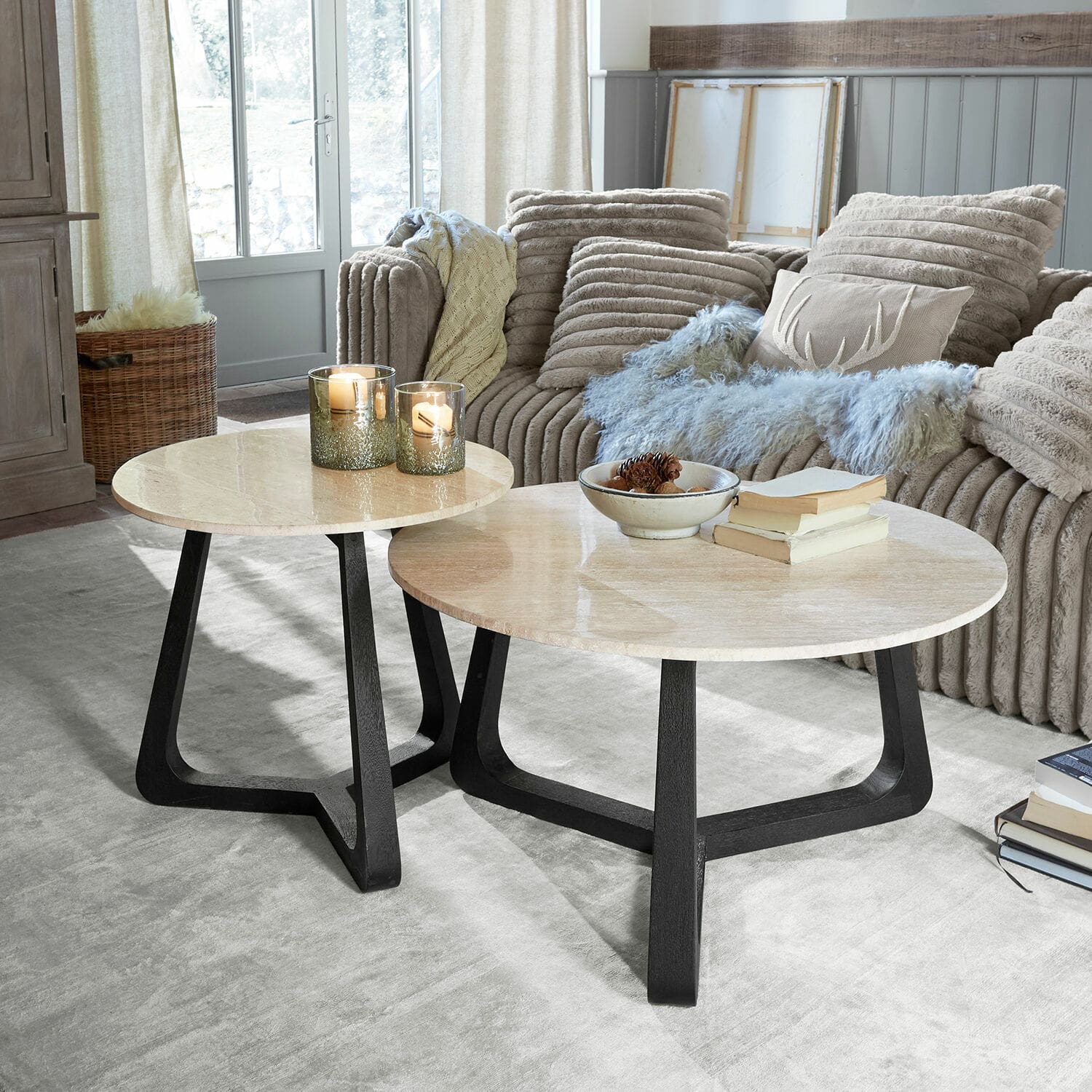 Salontafel set van 2 Tressane