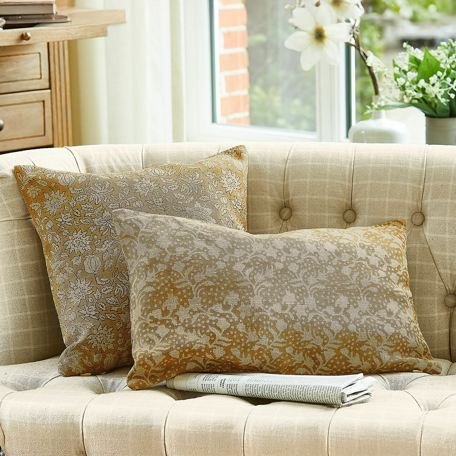 Lot de 2 housses de coussins Nalefor