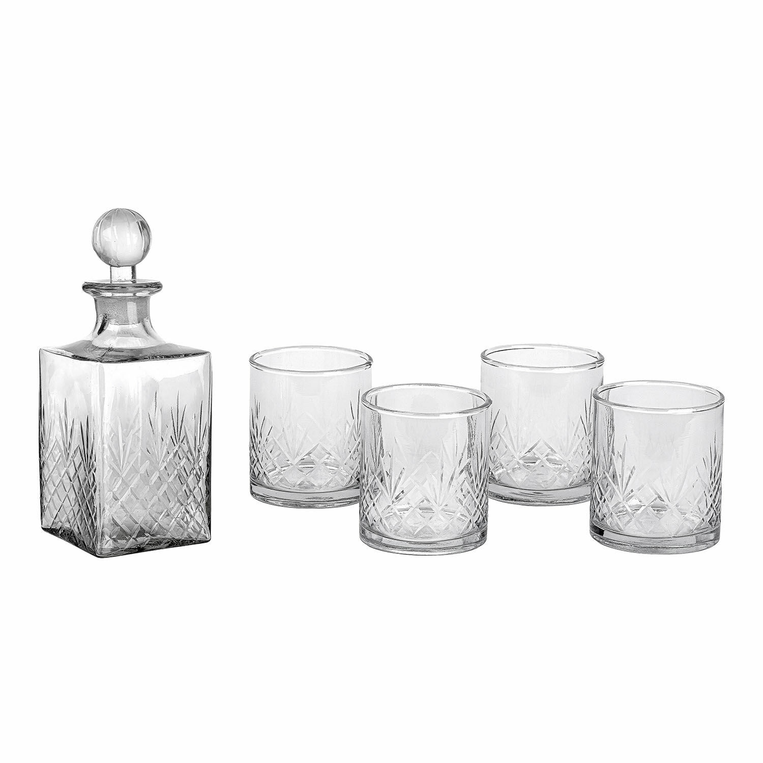 Karaf met set van 4 glazen Kerrington