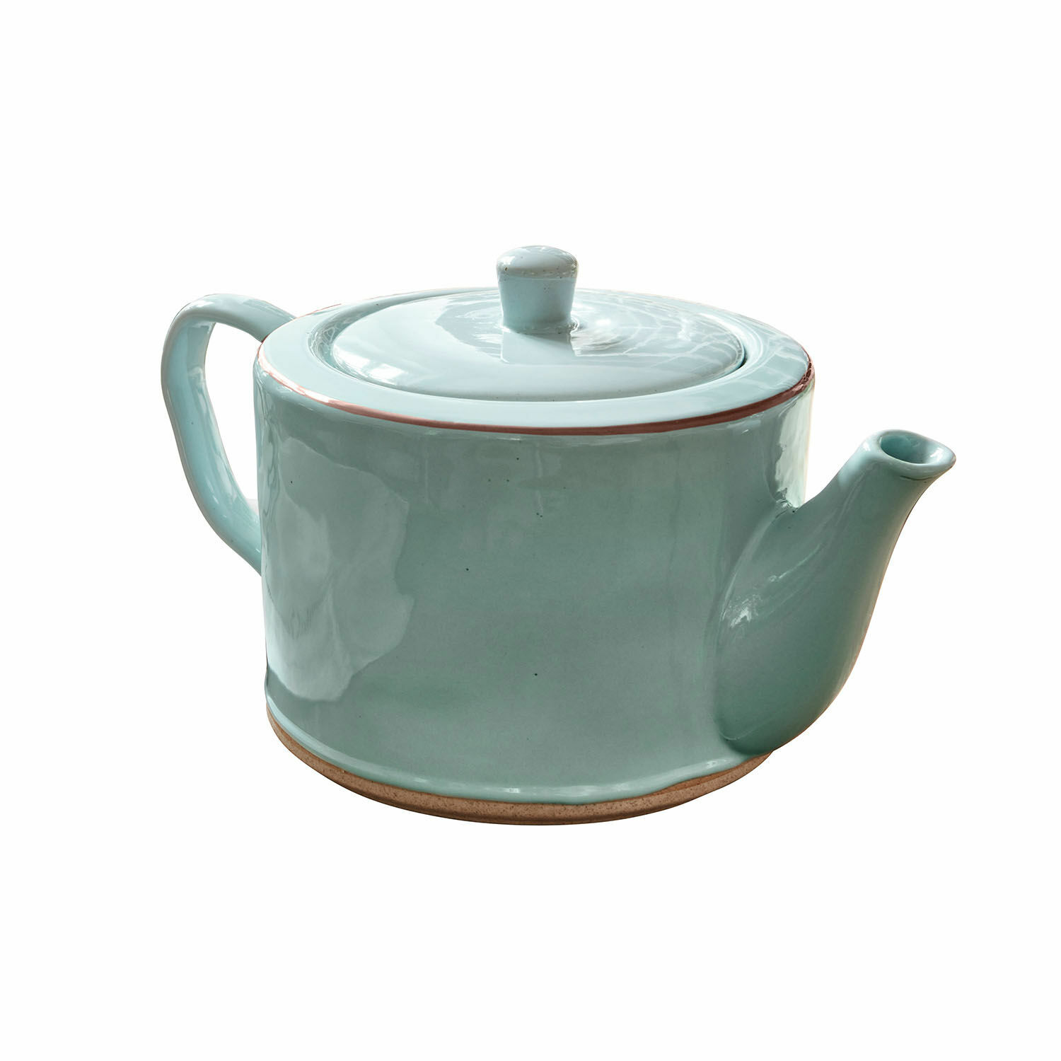 turquoise Turquoise keramische theepot Biarritz met klassiek ontwerp, perfect voor in de keuken