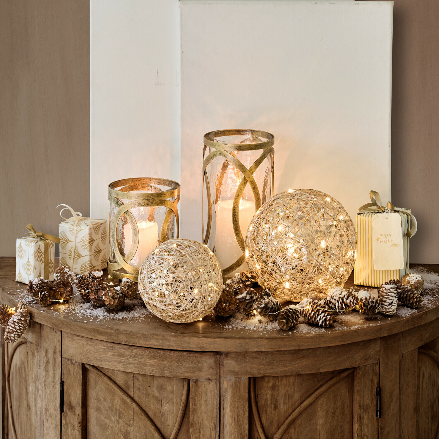 Lot de 2 photophores Verconi