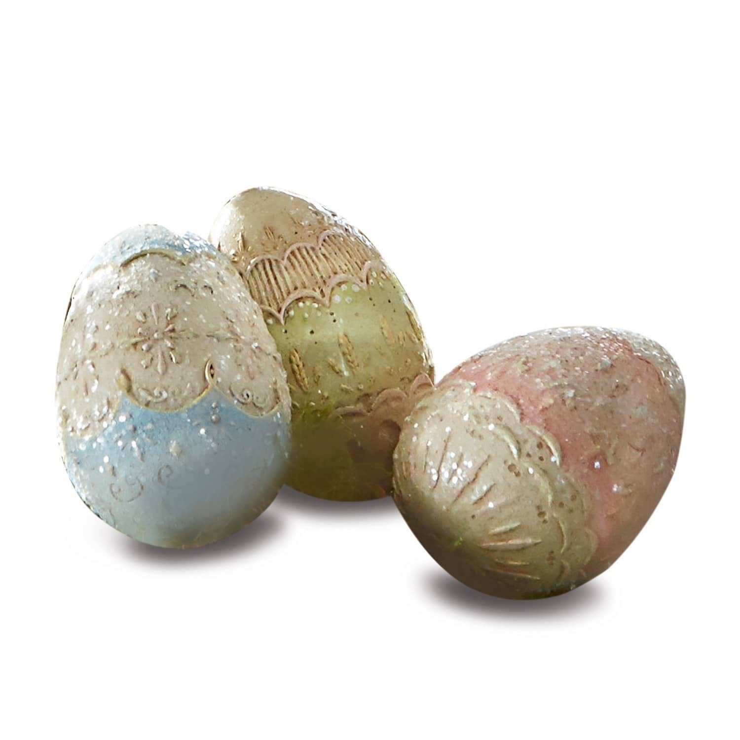 Lot de 3 œufs de Pâques Minou