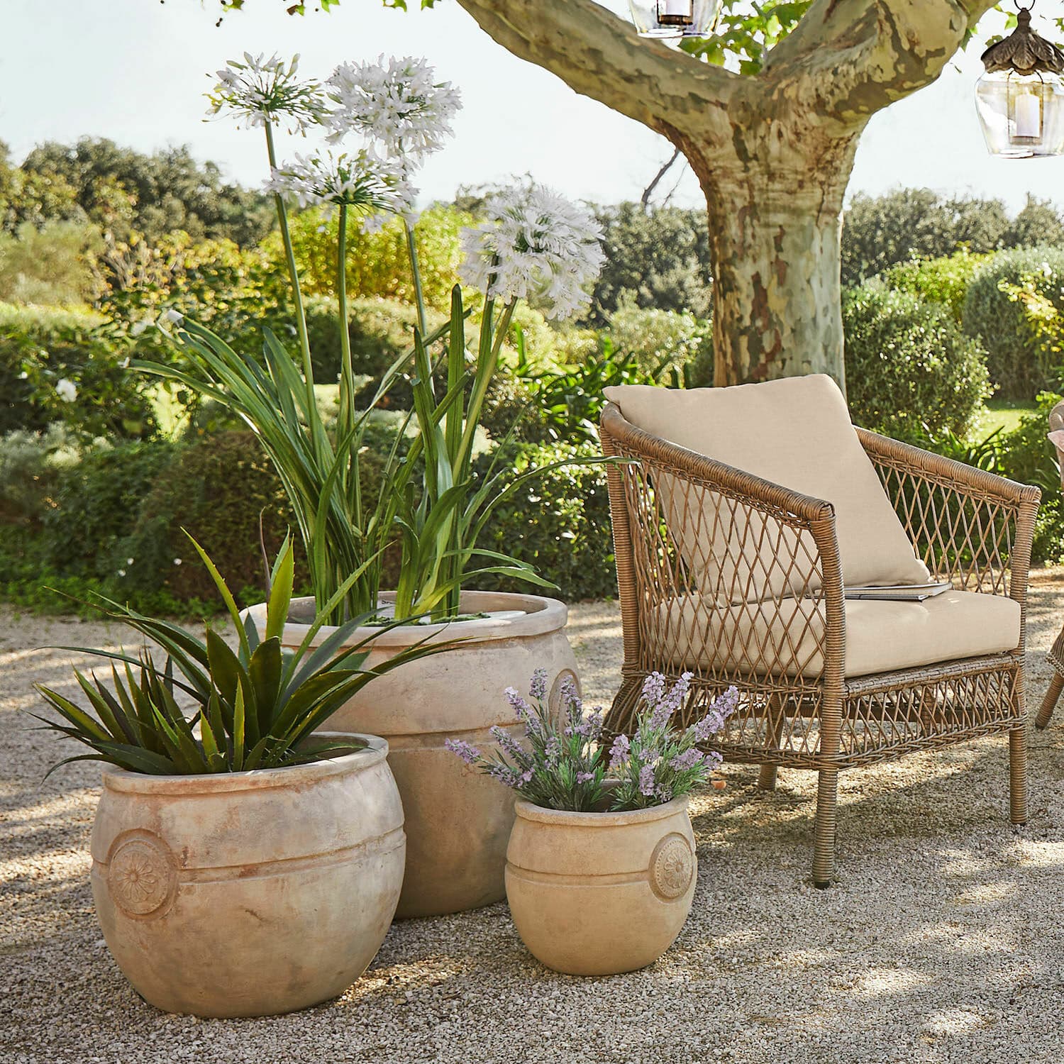 Lot de 3 pots de fleurs Clorivon