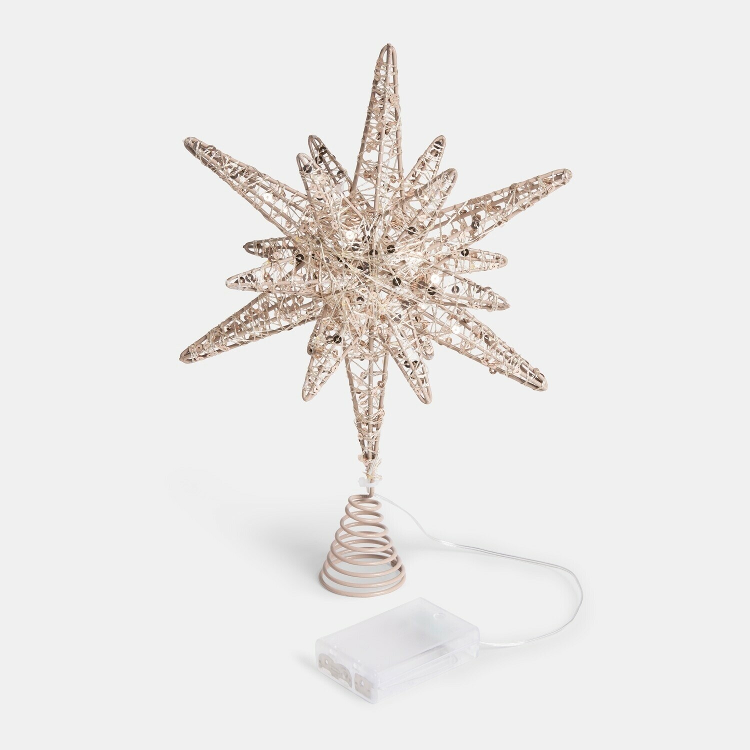 Kerstboompiek met leds Aurellith